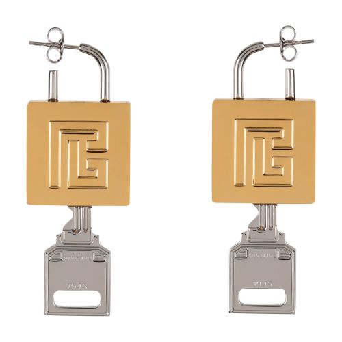 Balmain Lock & Key earrings