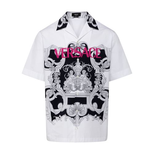 Versace Silver Baroque Logo Shirt