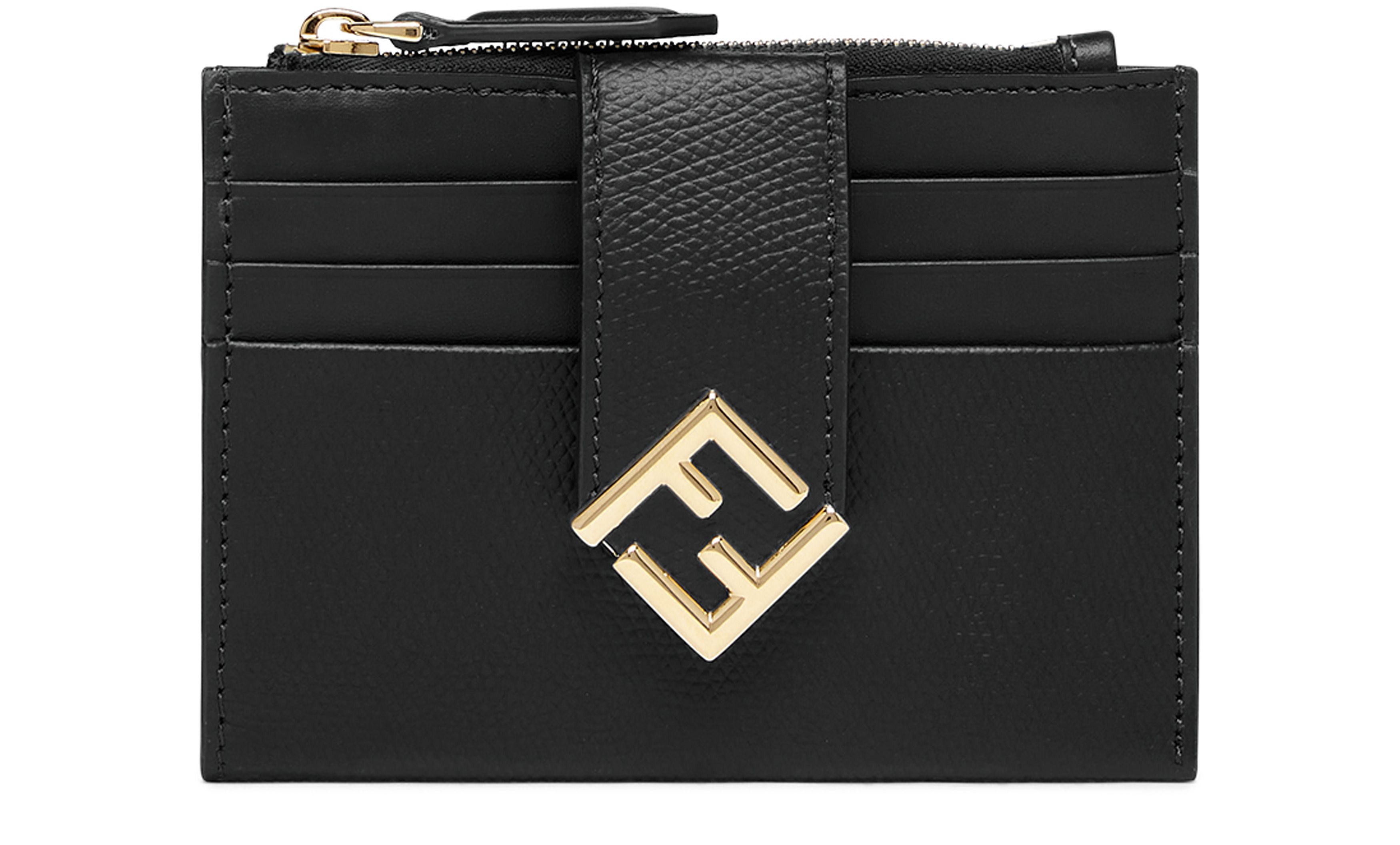 FENDI FF Diamonds Zip Card Case