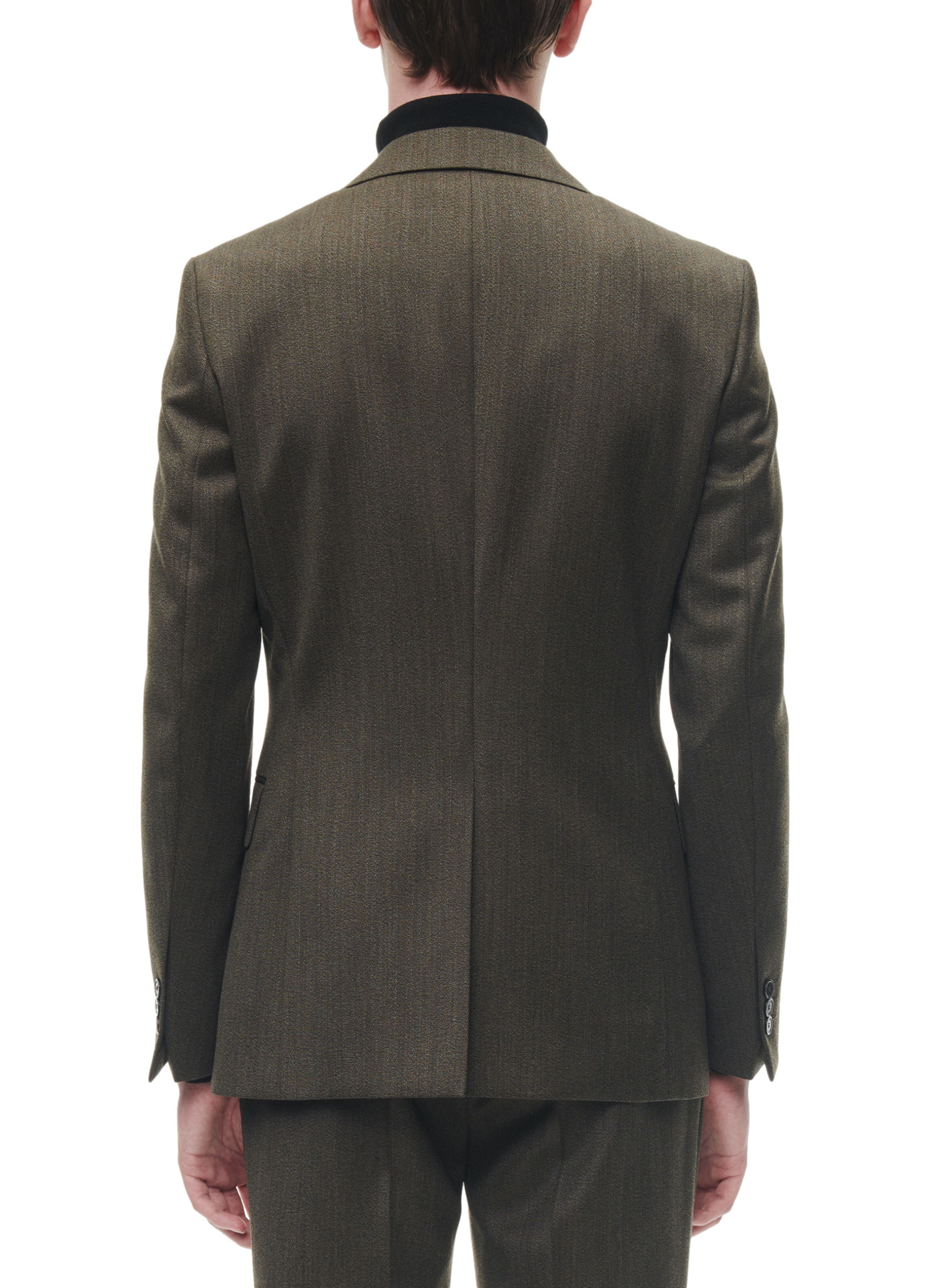  Flecked wool fitted jacket