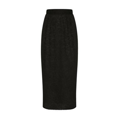 Dolce & Gabbana Long Satin Skirt