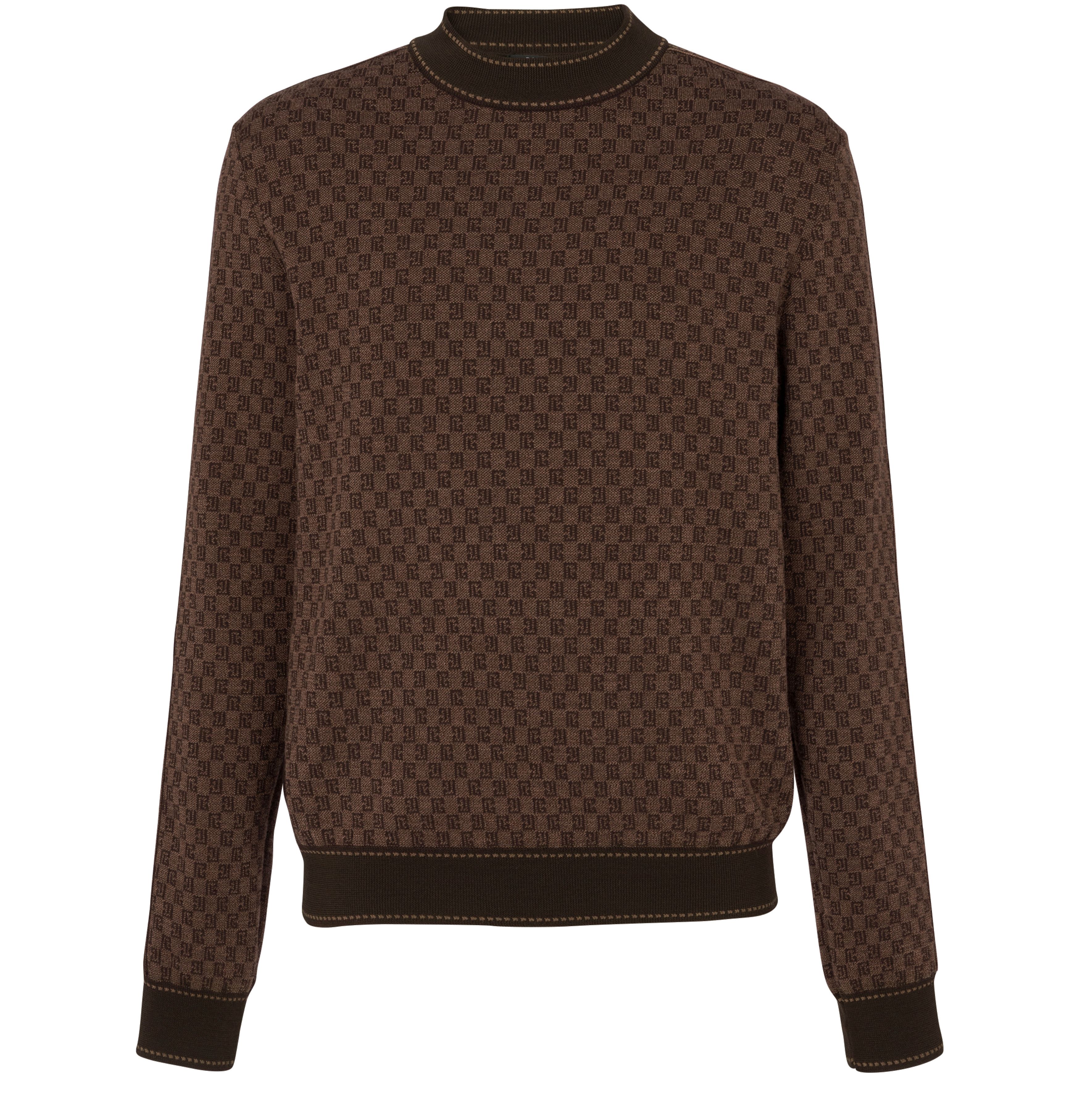 Balmain Knit Jumper With Mini Monogram