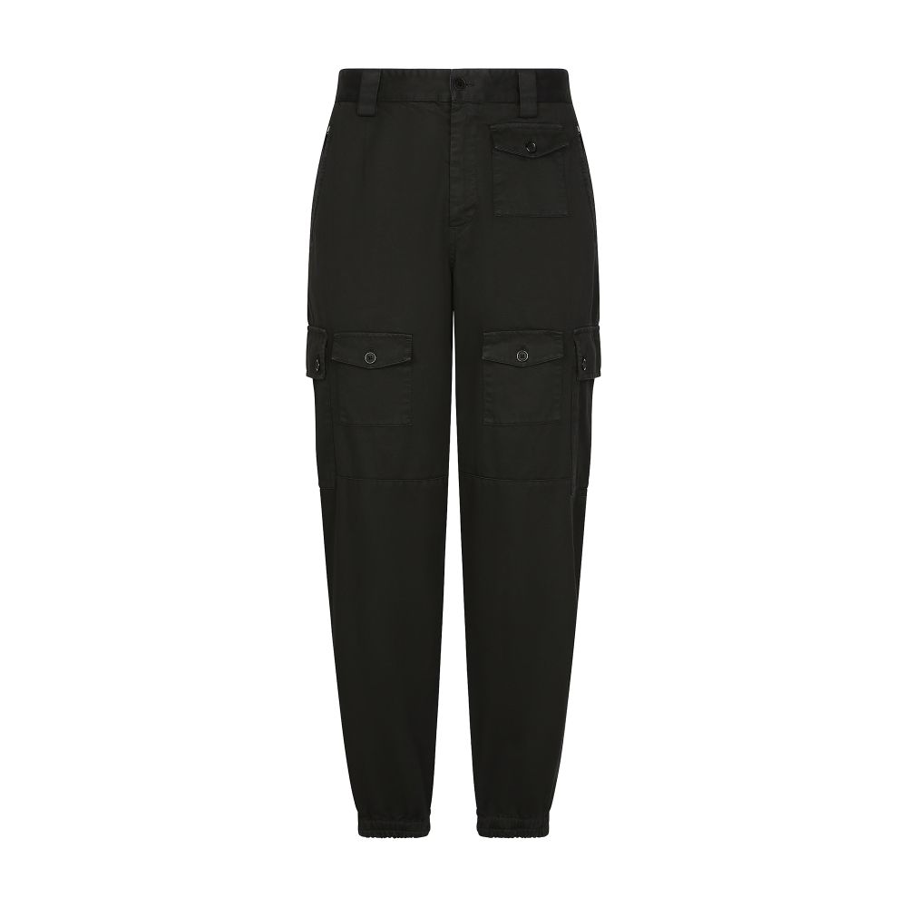 Dolce & Gabbana Garment-dyed cotton cargo pants