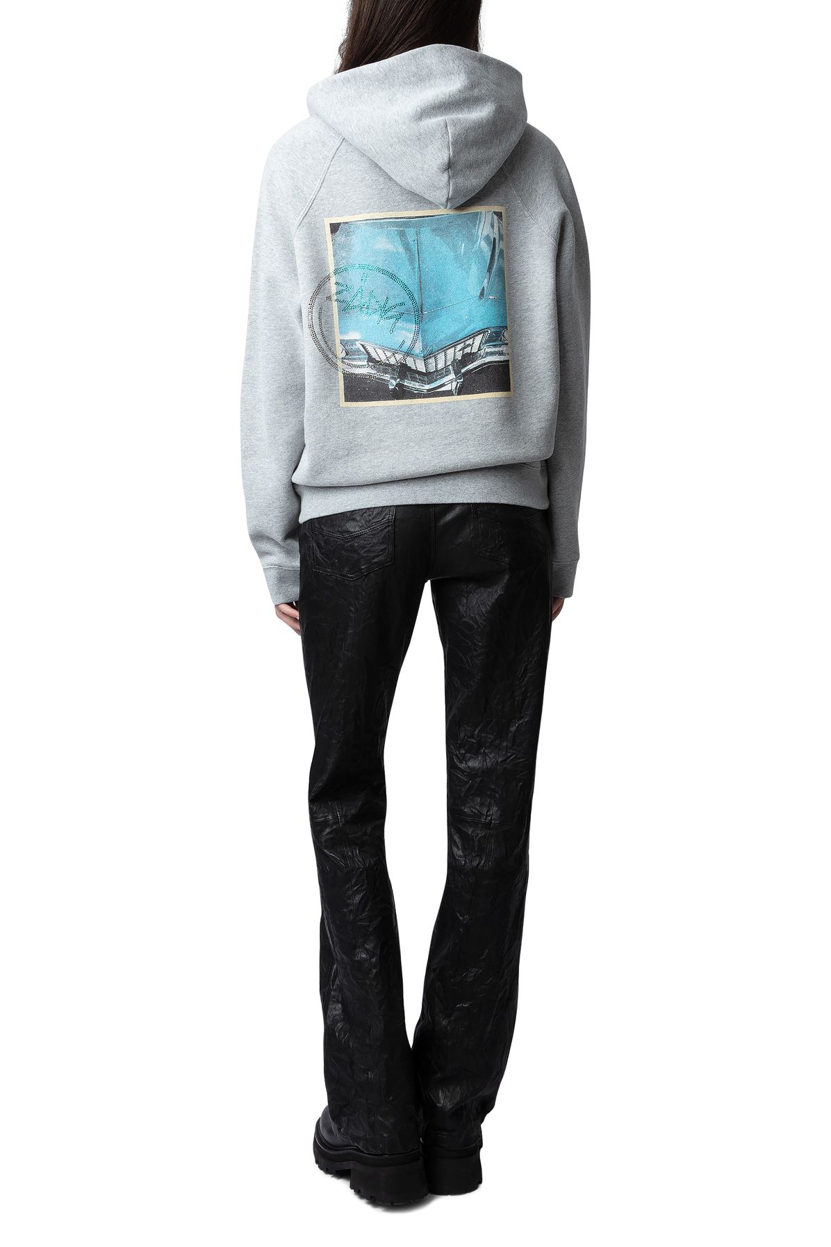 Zadig & Voltaire Georgy Diamanté Photo Print Hoodie