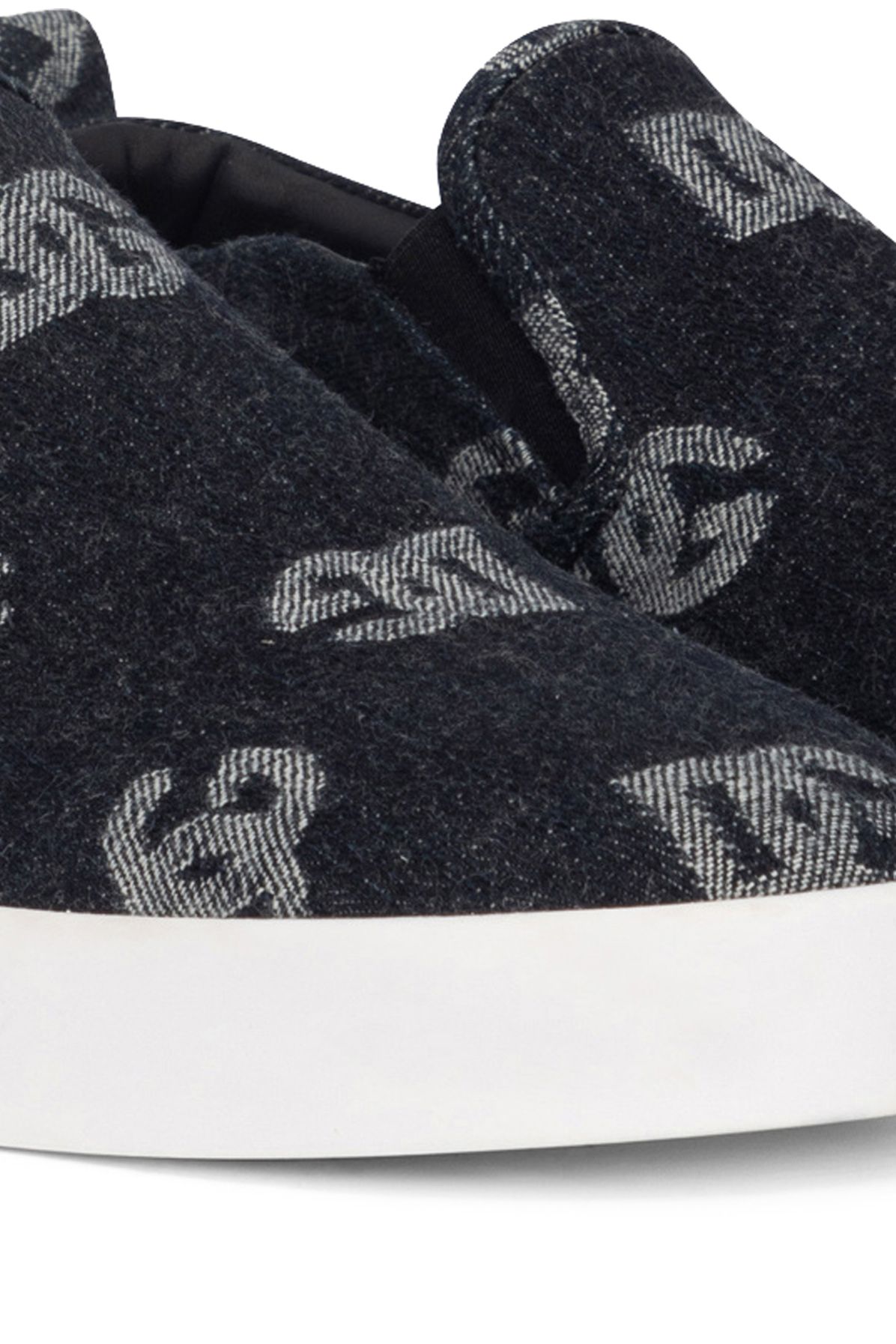 Dolce & Gabbana Portofino slip-on sneakers with denim logo