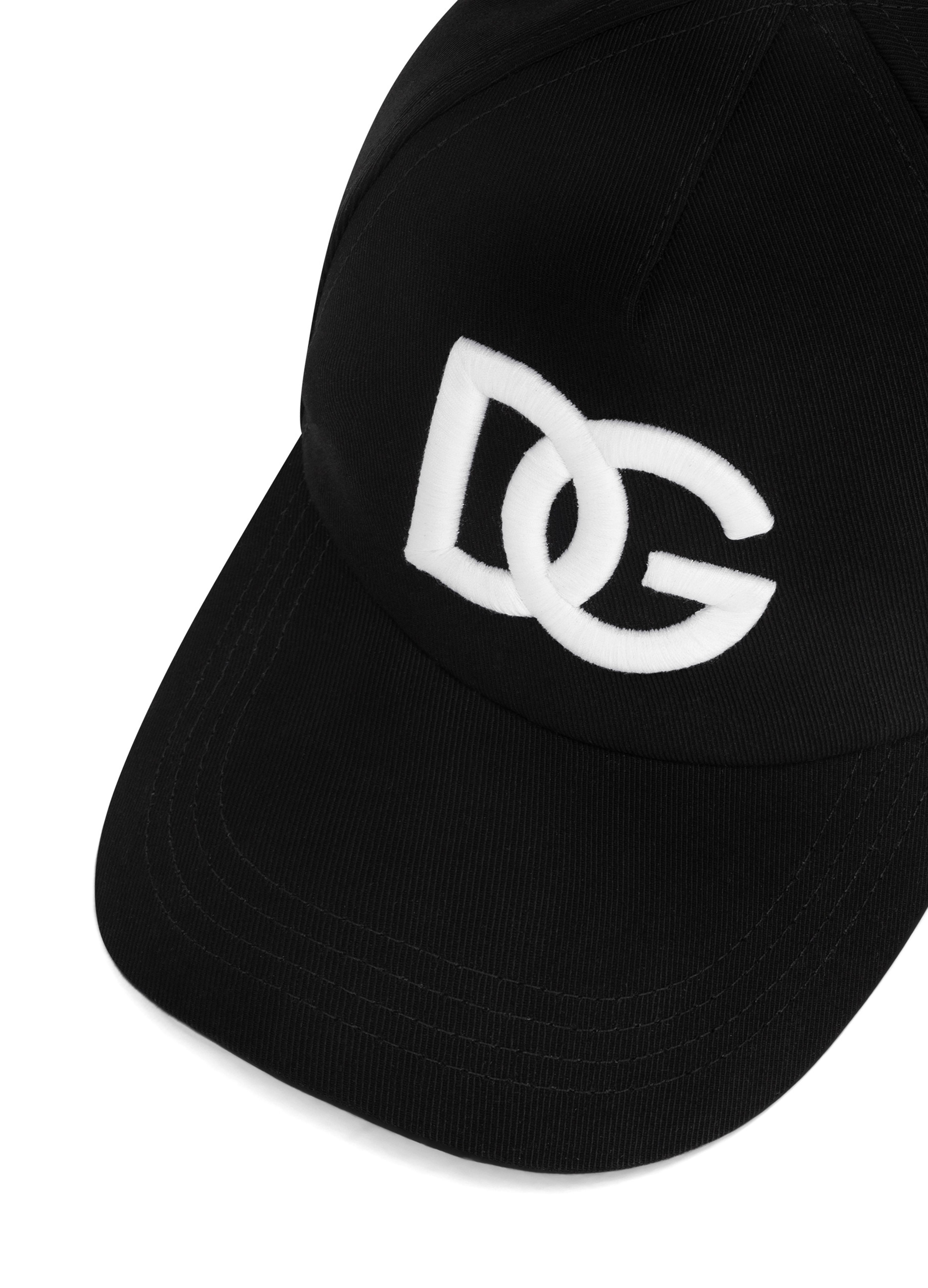 Dolce & Gabbana Cotton baseball cap with DG embroidery