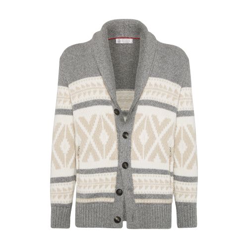 Brunello Cucinelli Nordic Jacquard Cardigan