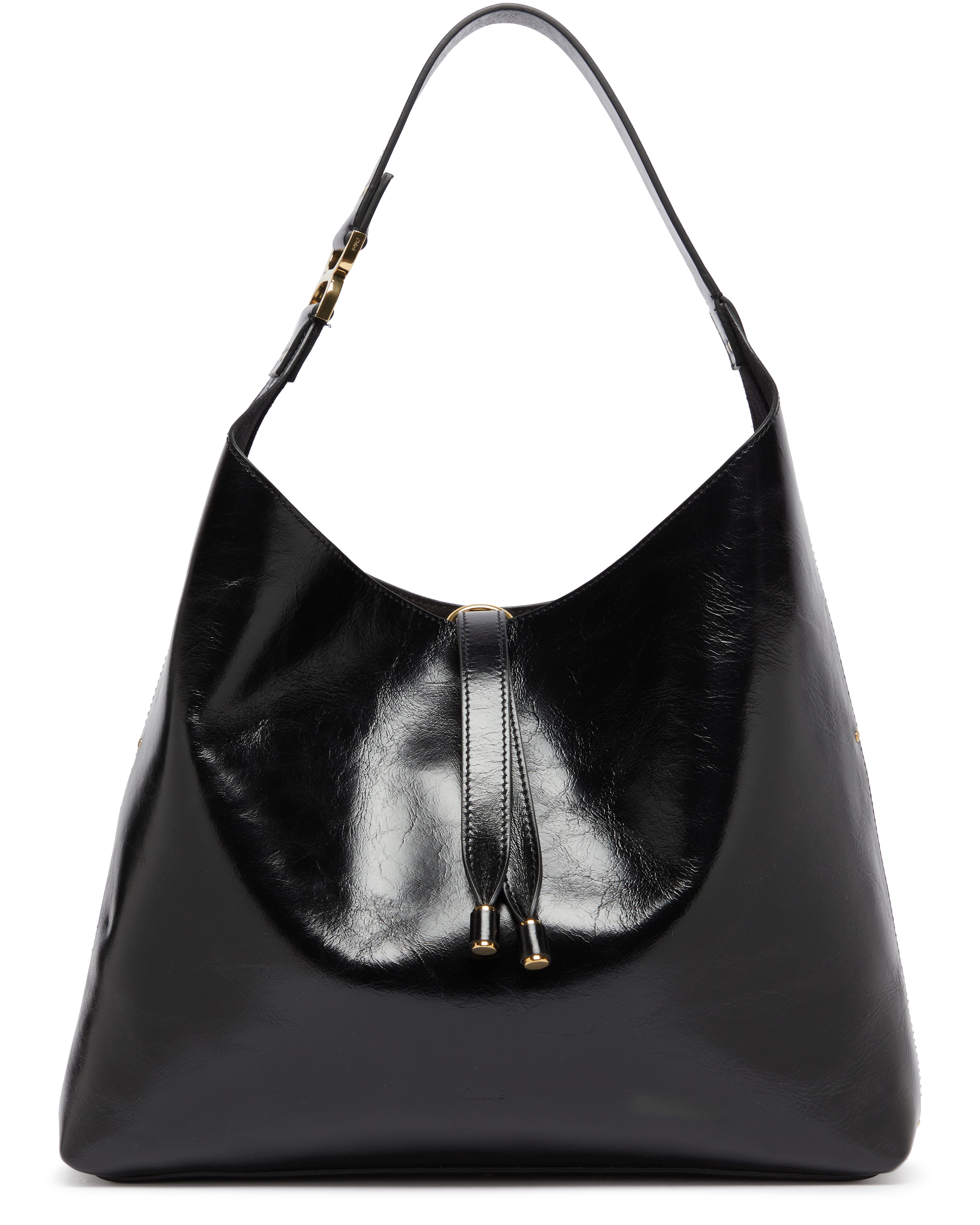 Chloé Marcie glossy leather hobo bag