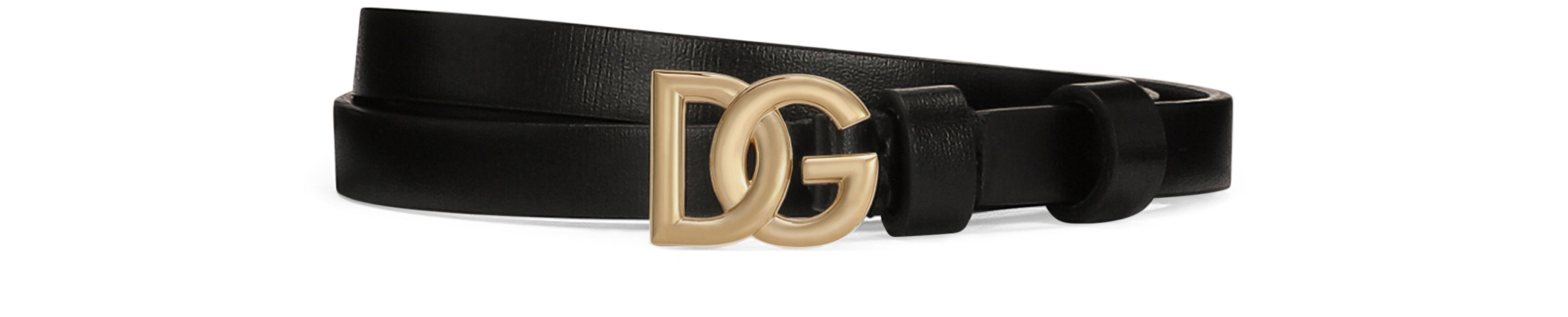 Dolce & Gabbana Calfskin belt with DG logo