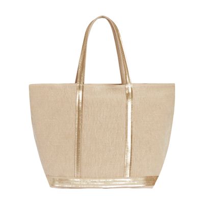  Linen L cabas tote