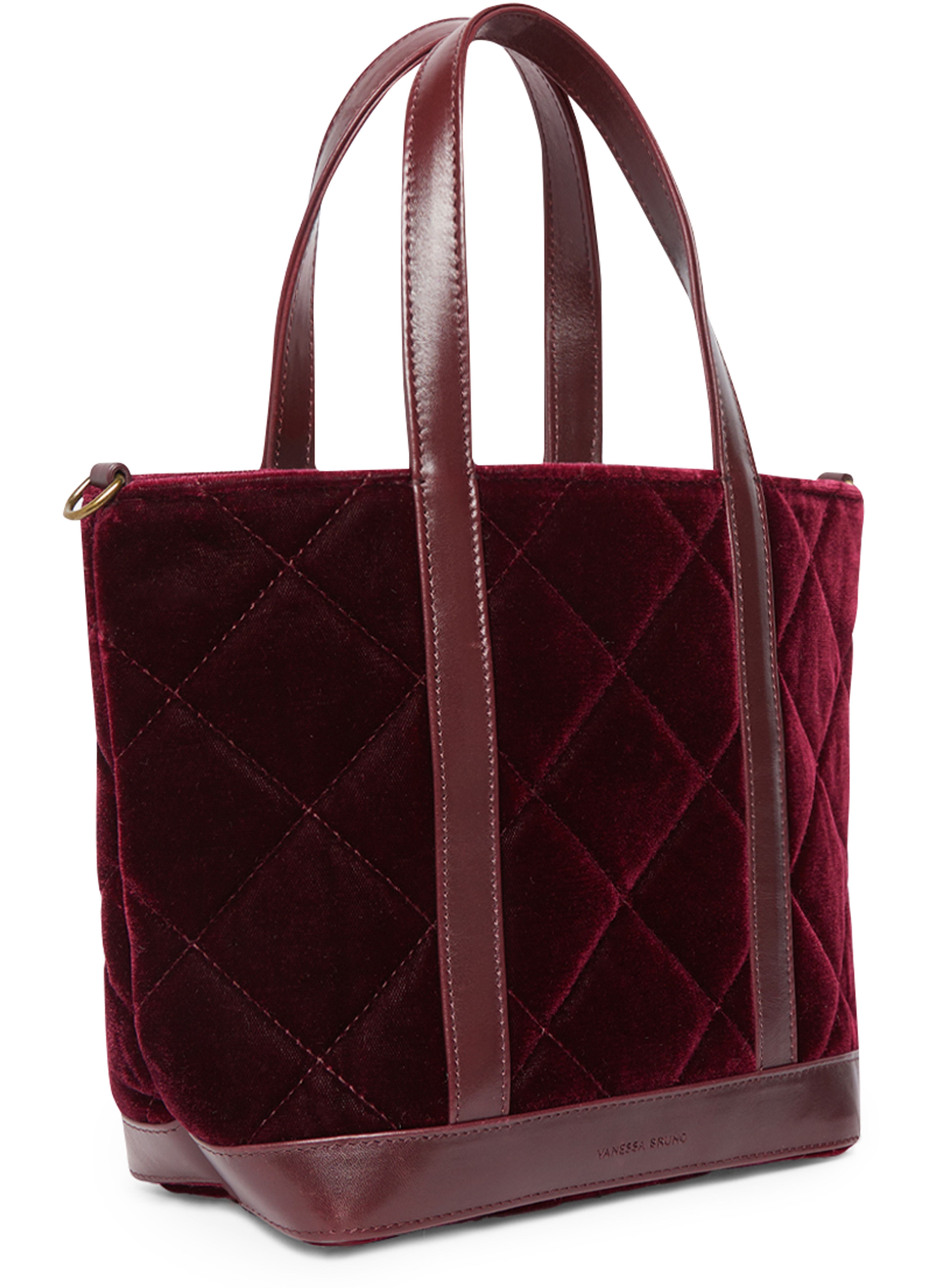  Velvet padded S tote bag