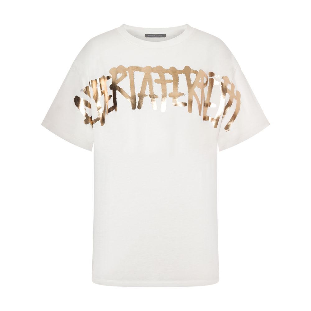 Alberta Ferretti Organic jersey t-shirt with logo