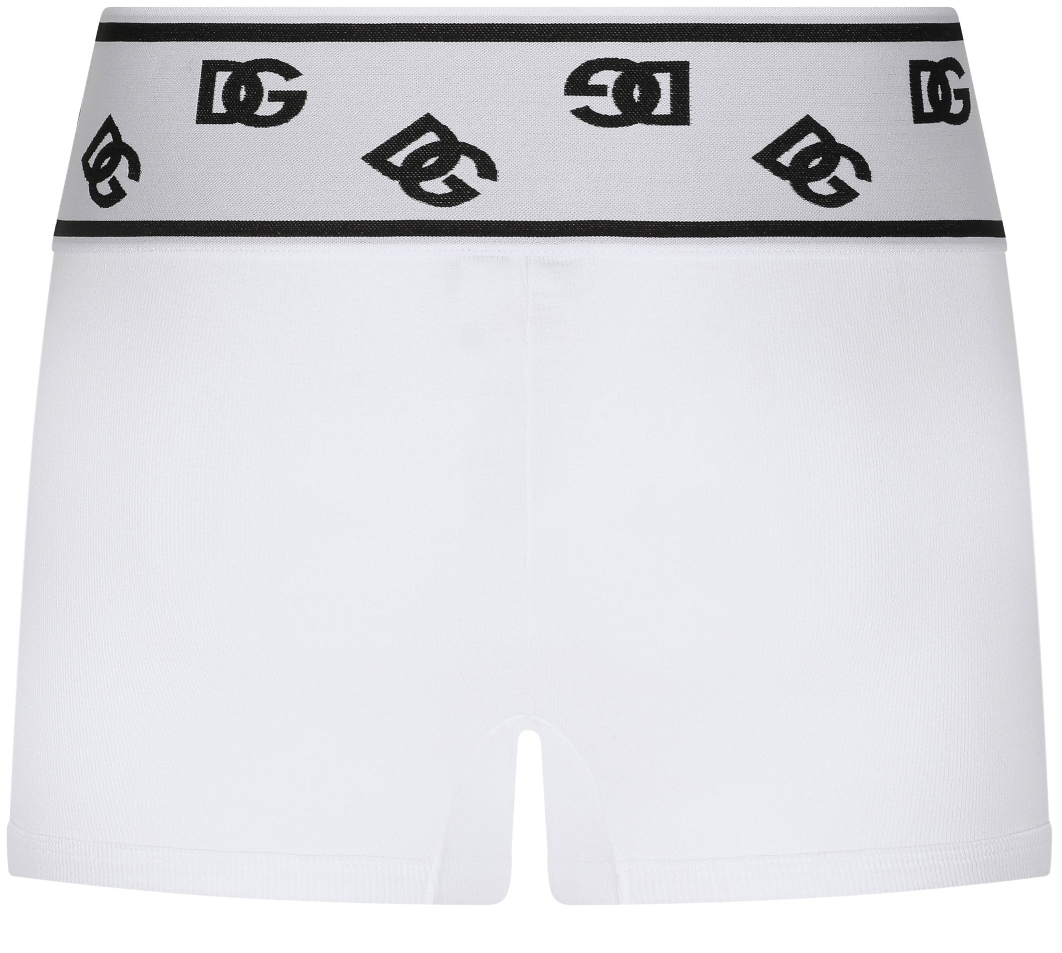 Dolce & Gabbana Fine-rib cotton boxers with DG logo