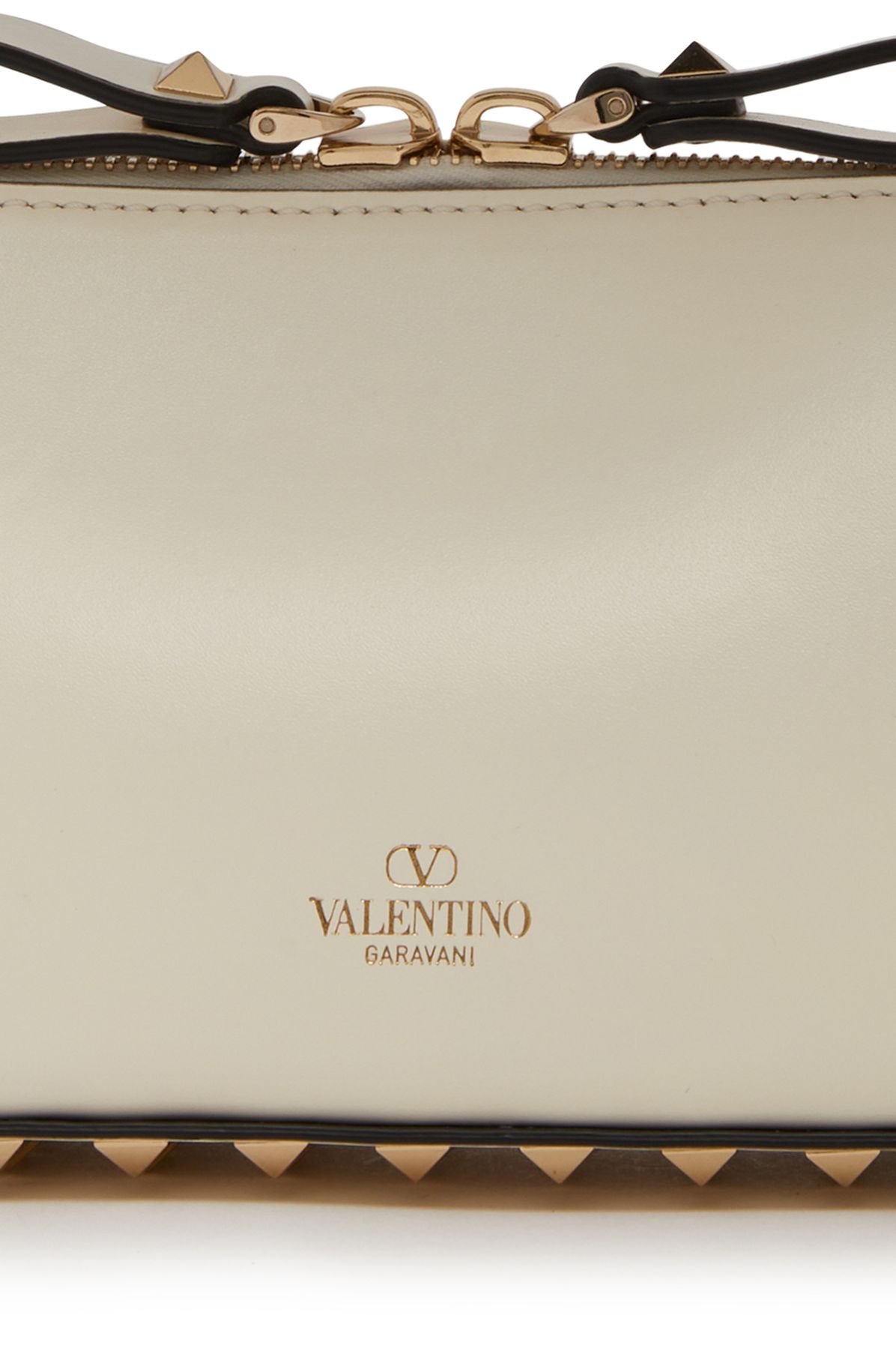 Valentino Rockstud zipped pouch with chain