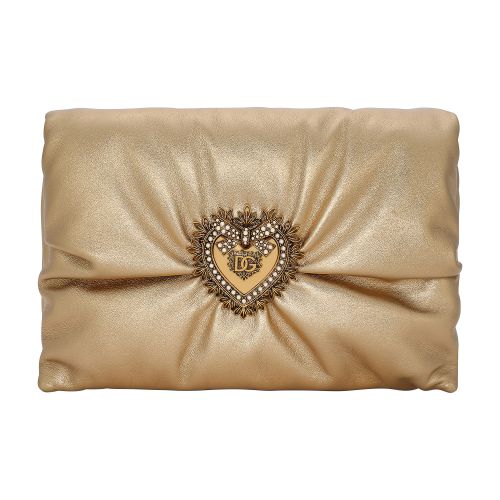 Dolce & Gabbana Medium foiled calfskin Devotion Soft bag