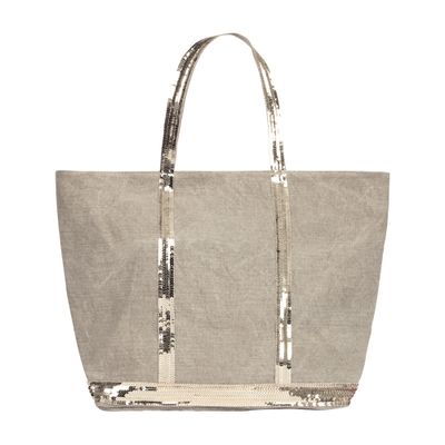  Linen L cabas tote