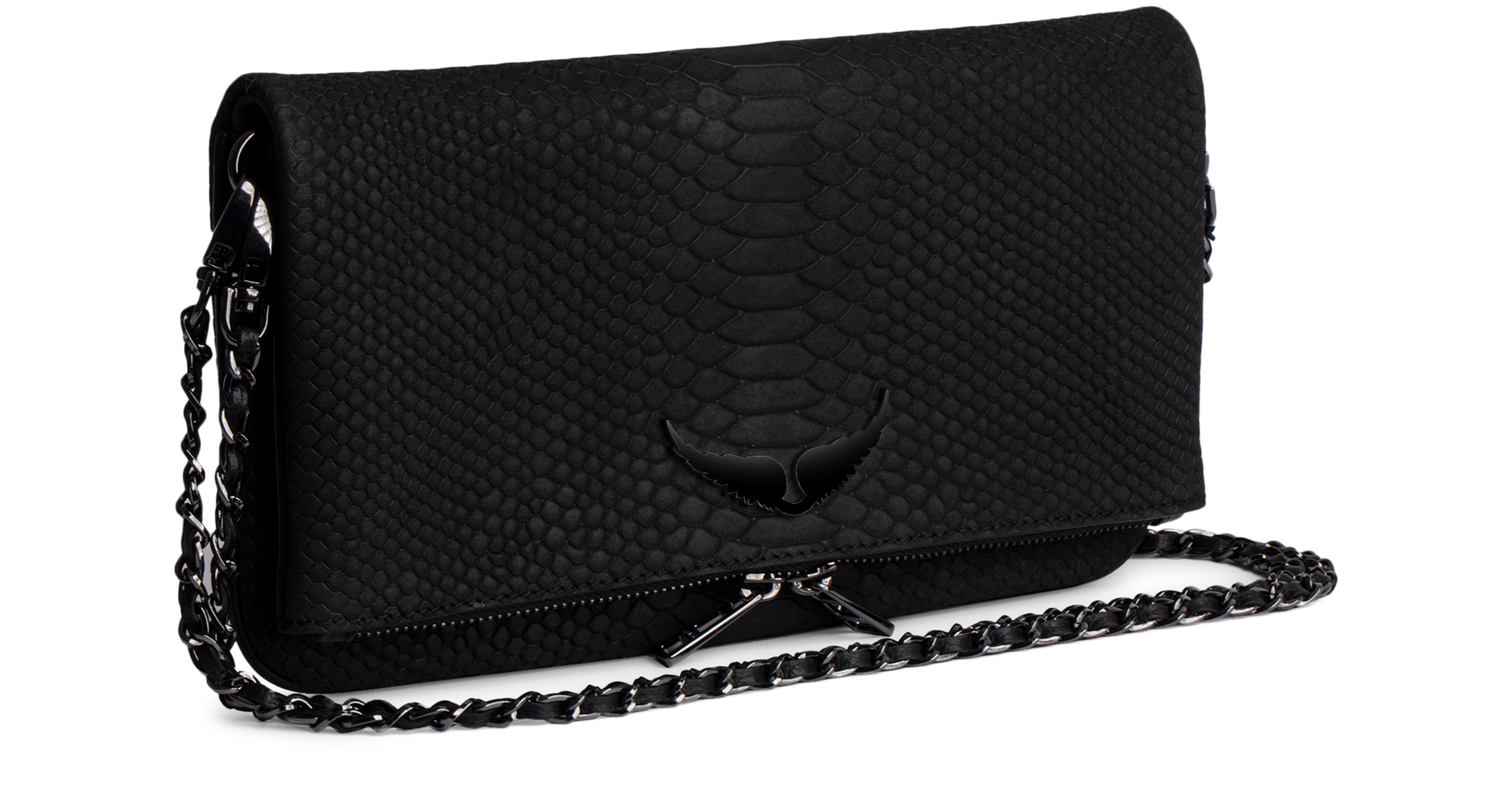 Zadig & Voltaire Soft Savage Rock Clutch