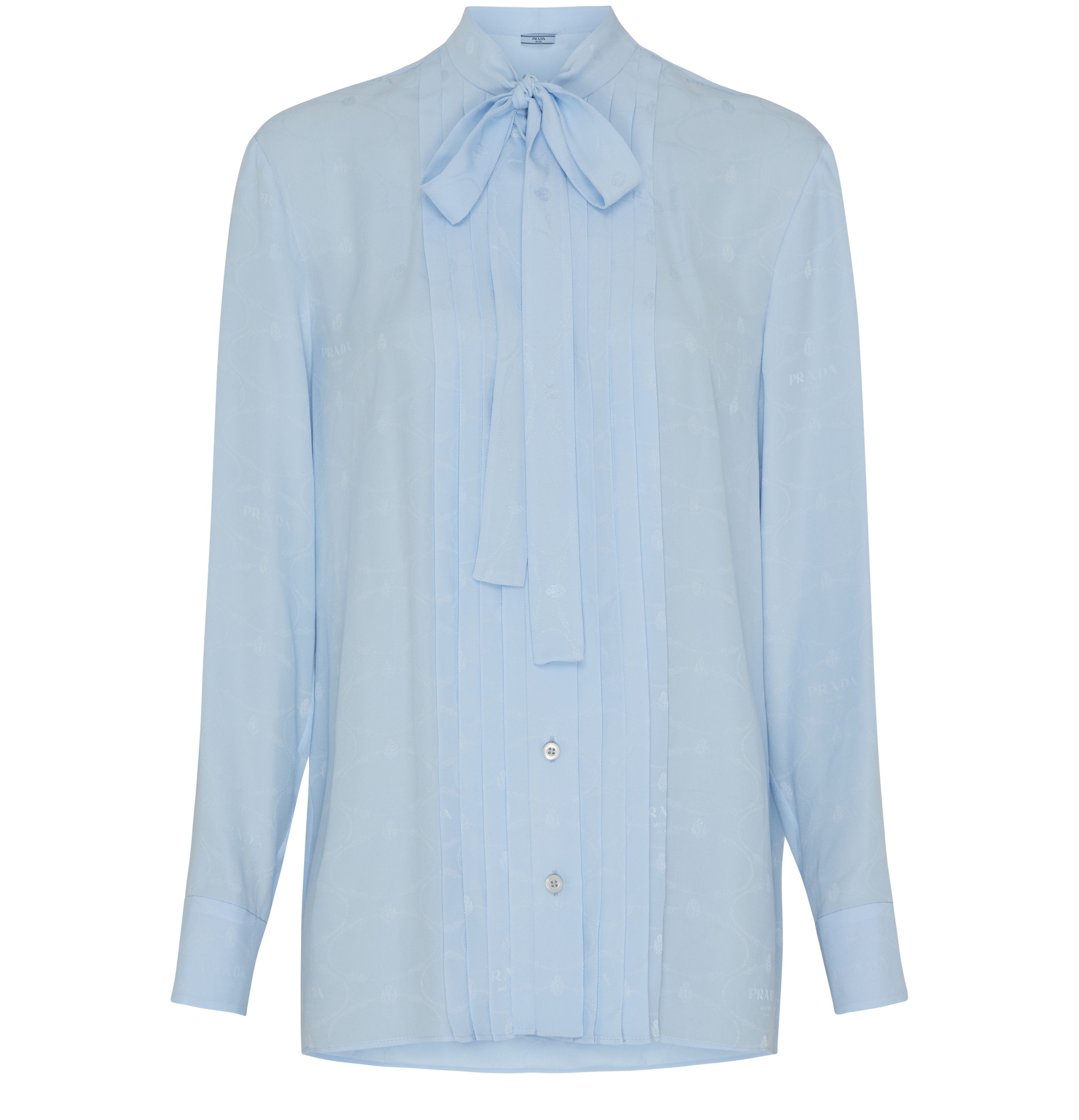 Prada Lavallière neck shirt