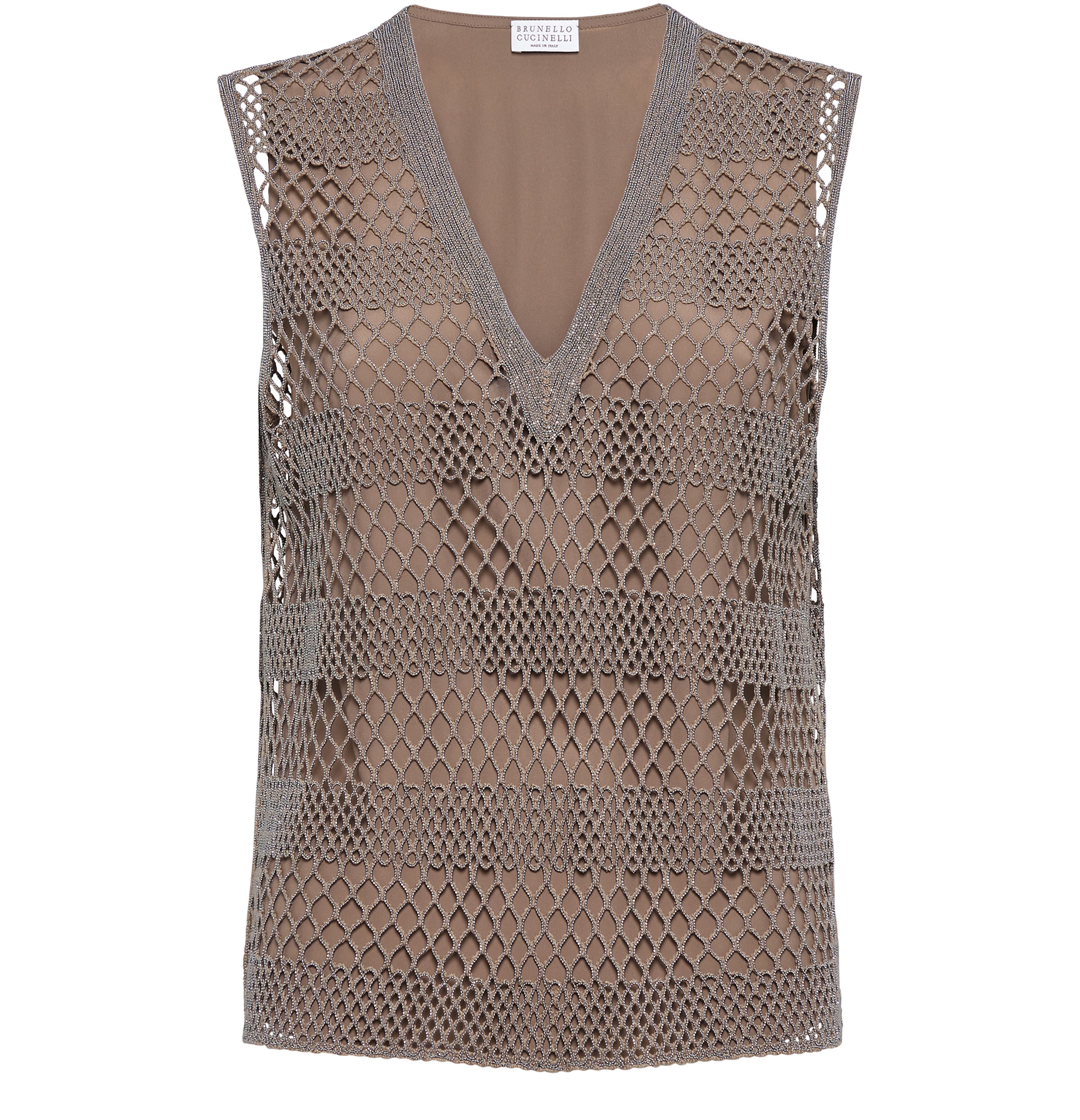 Brunello Cucinelli Precious Net top