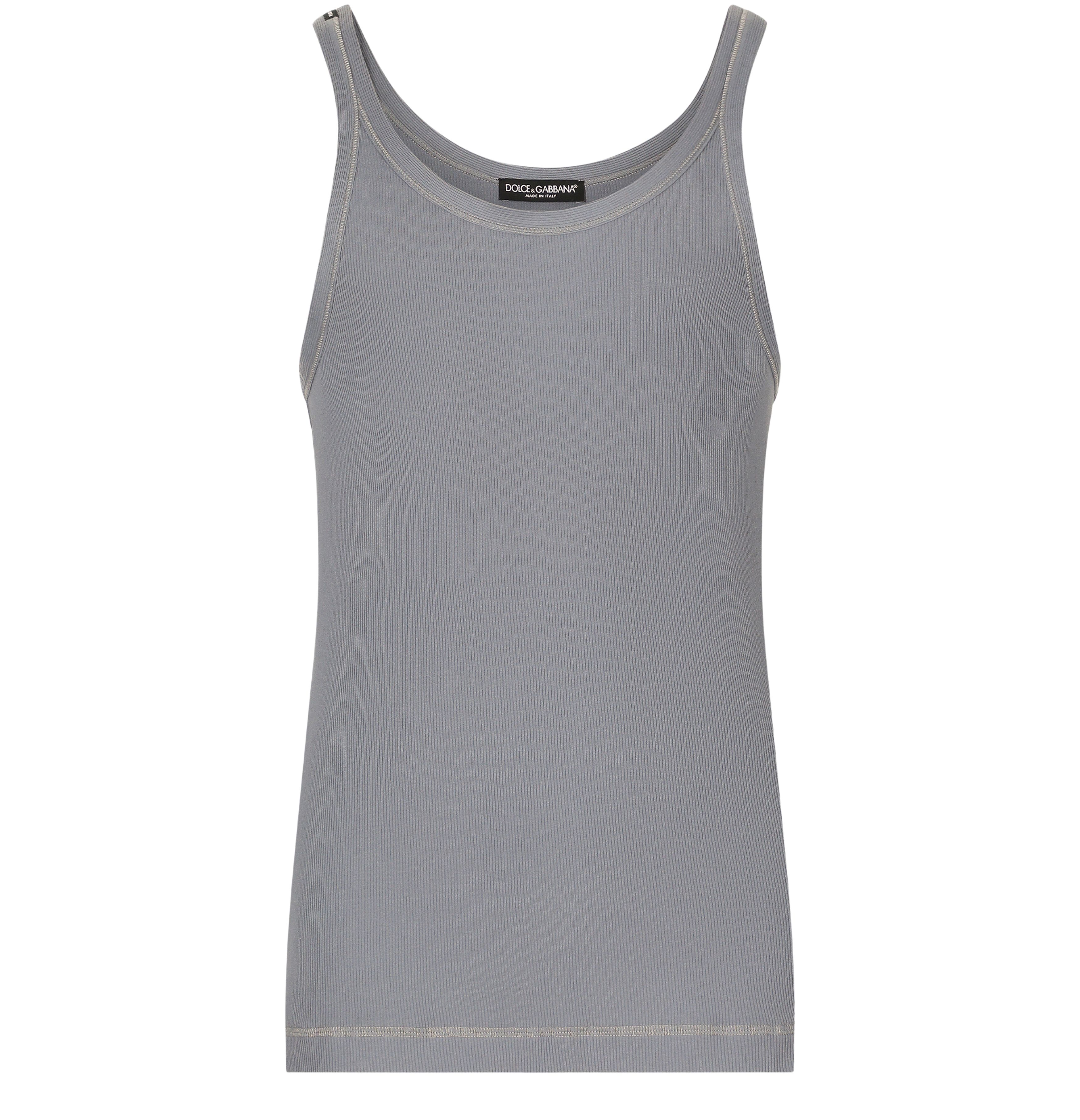 Dolce & Gabbana Slim-fit fine-rib singlet