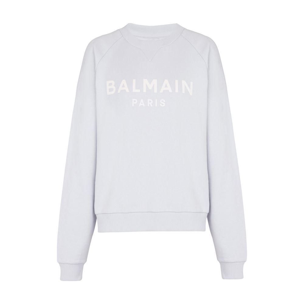 Balmain Cotton printed Balmain logo sweatshirt