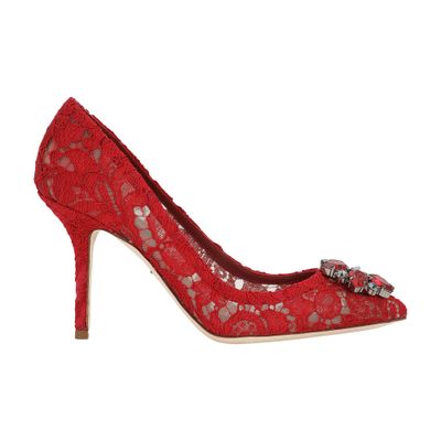 Dolce & Gabbana Taormina lace with crystals pumps