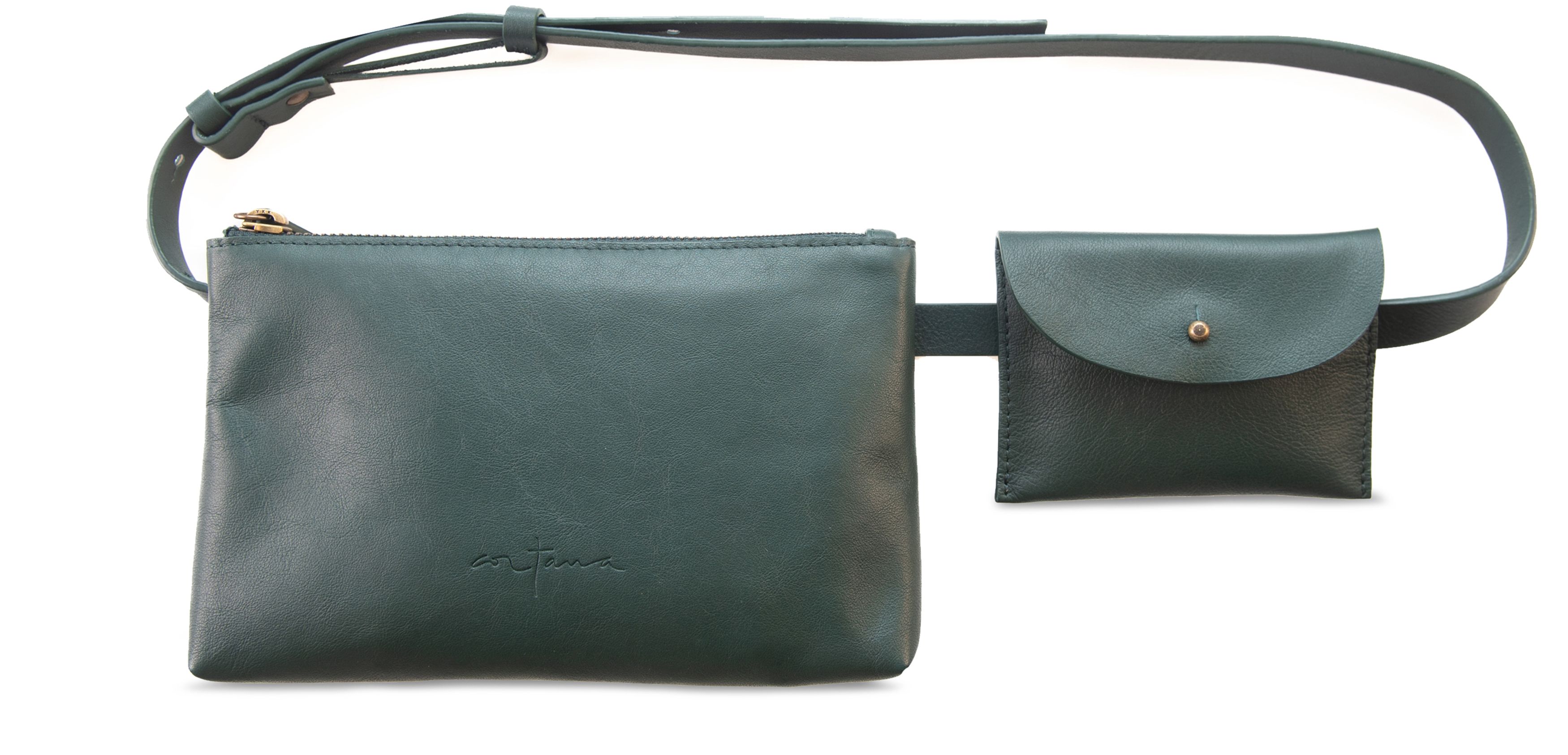 Cortana Petra leather belt bag