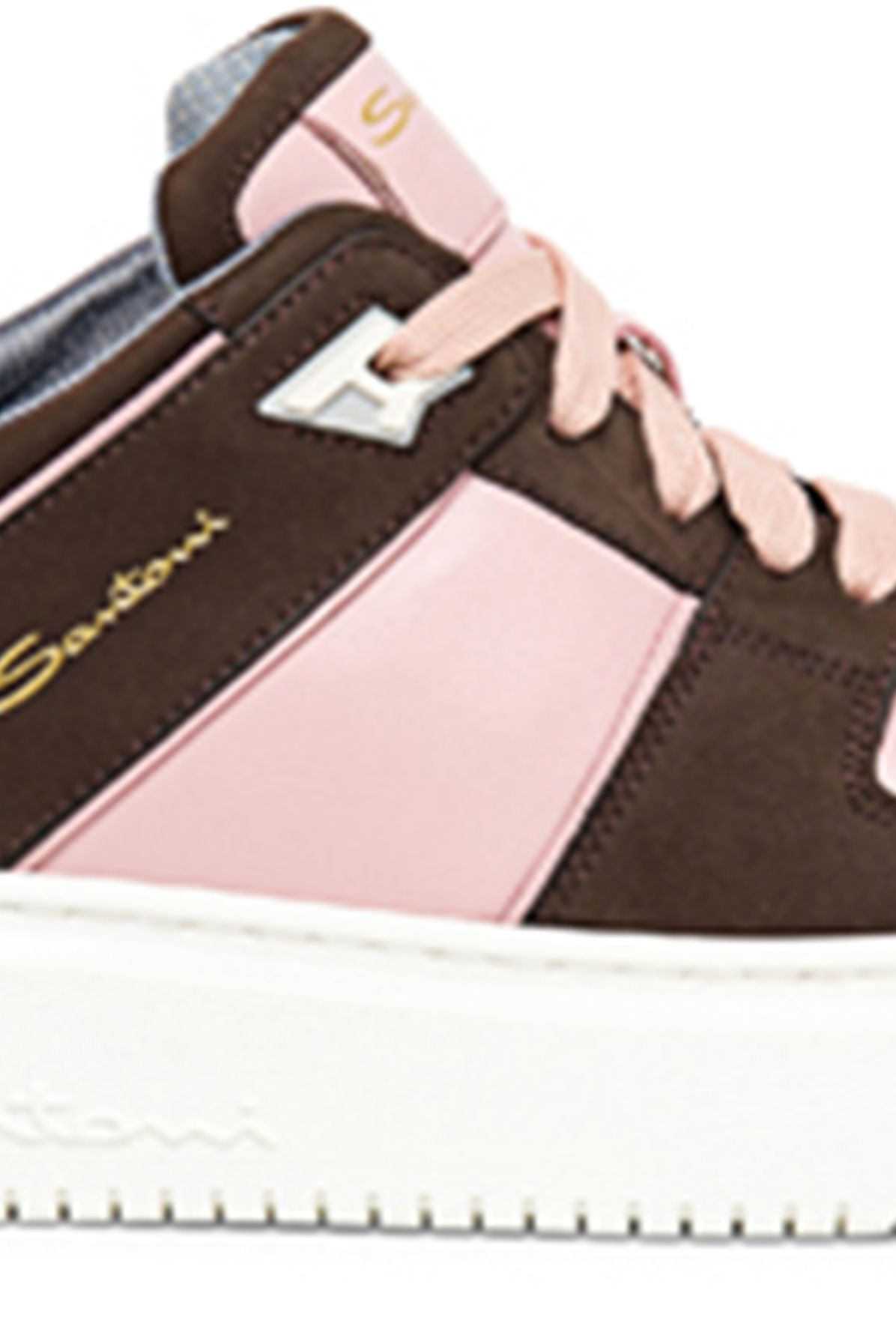 Santoni Leather and nubuck Sneak-Air sneakers