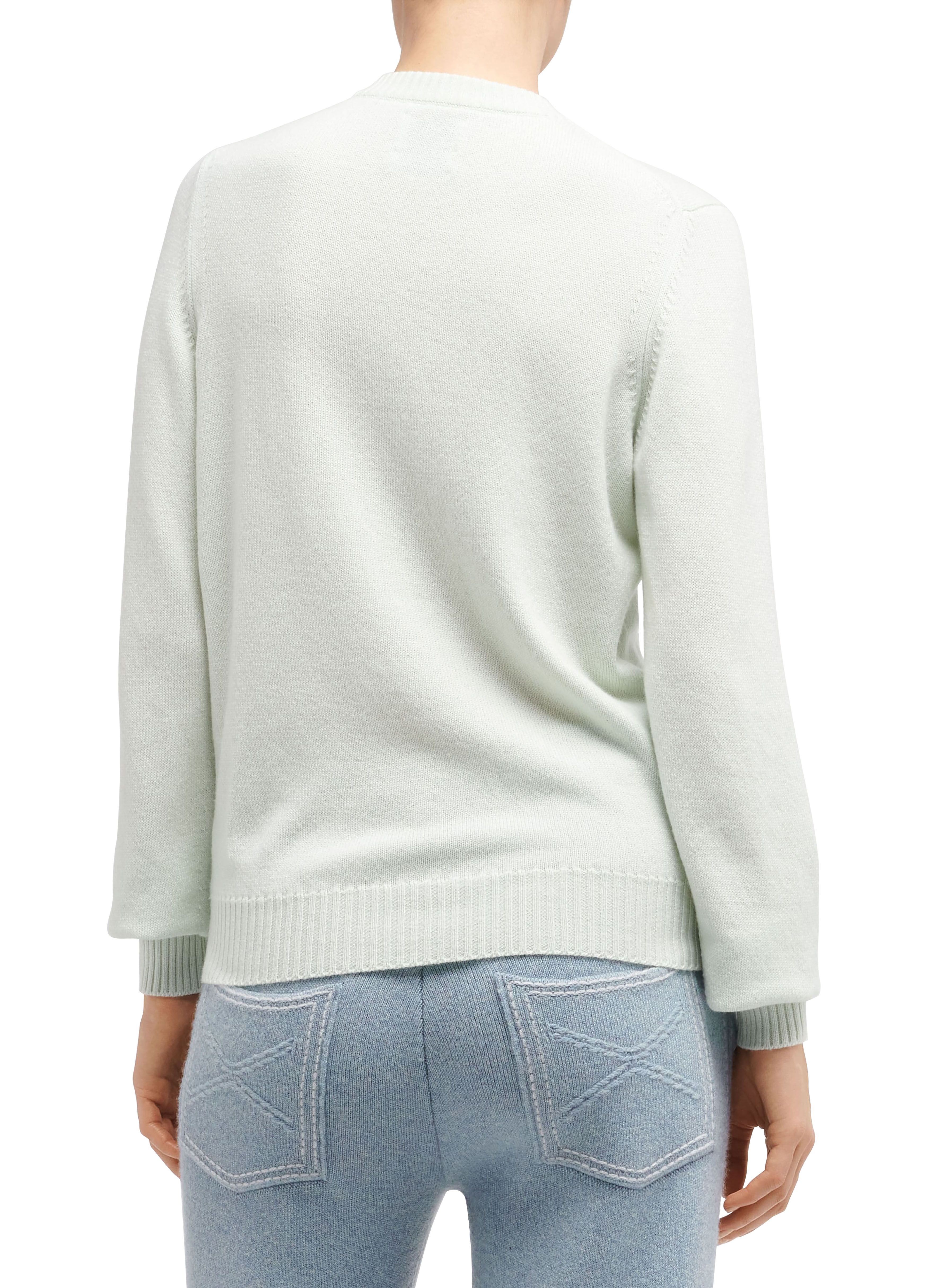 Barrie 3D cashmere logo round-neck jumper