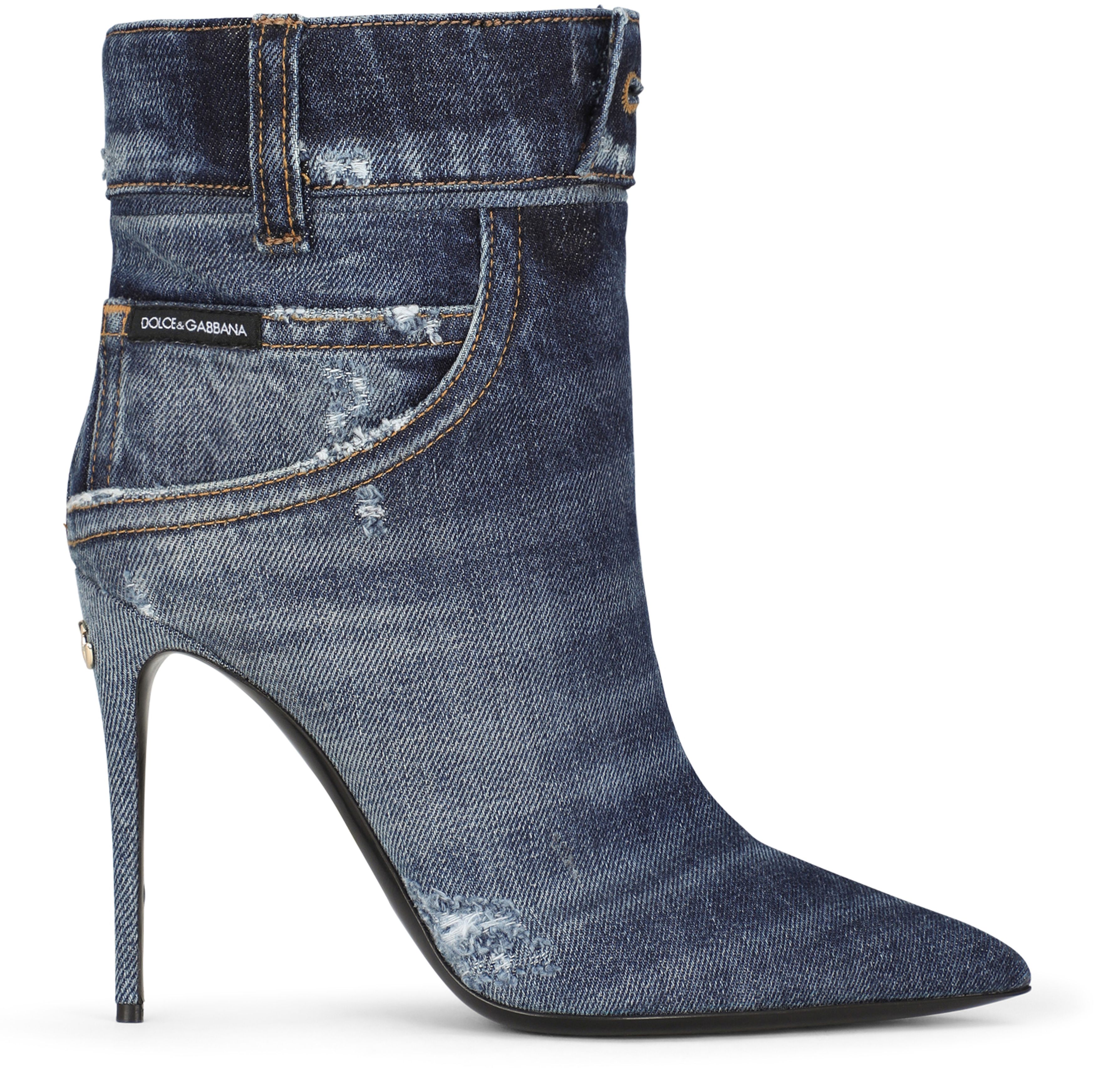 Dolce & Gabbana Patchwork denim ankle boots