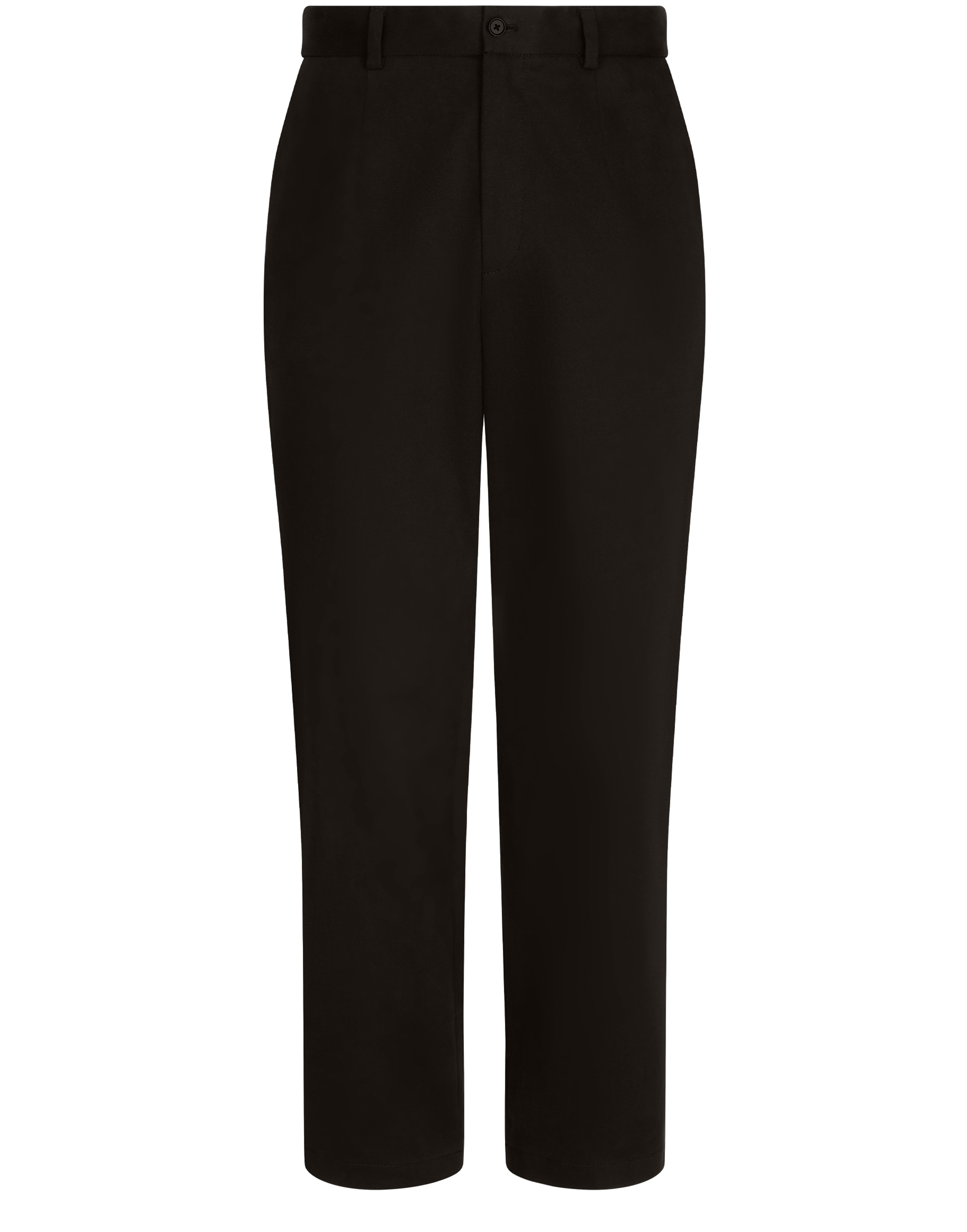 Dolce & Gabbana Stretch drill pants with logo label