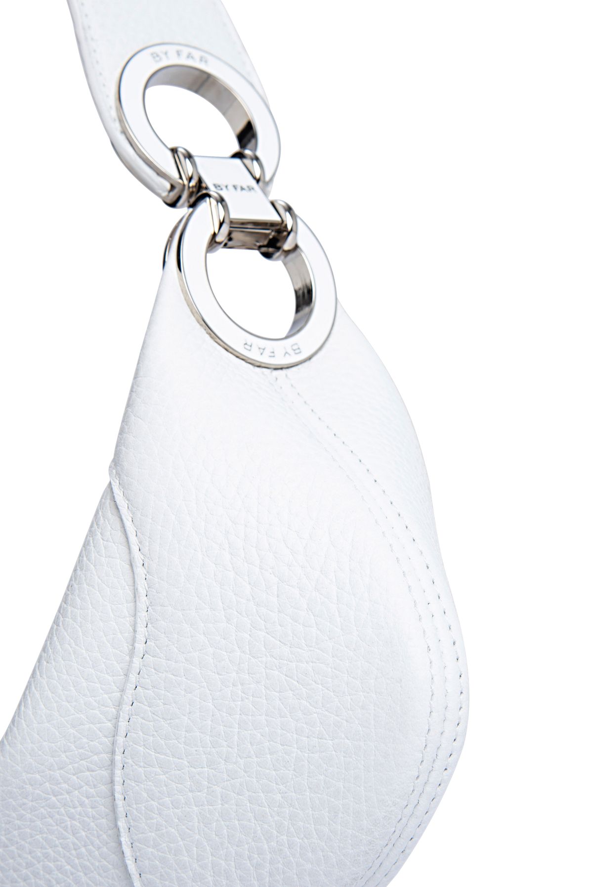 BY FAR Mini Amira Flat Grain Leather Shoulder Bag