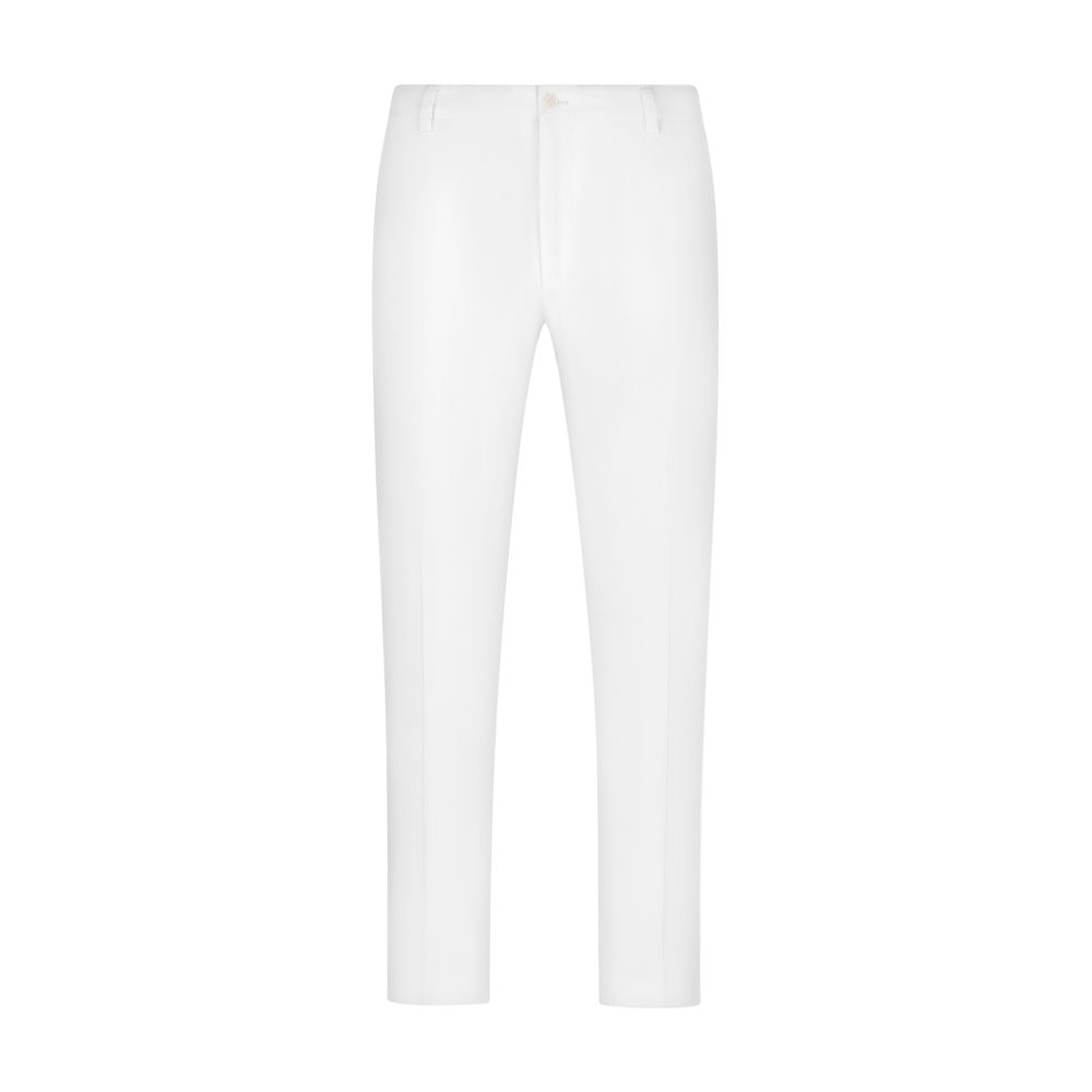 Dolce & Gabbana Stretch cotton pants with patch