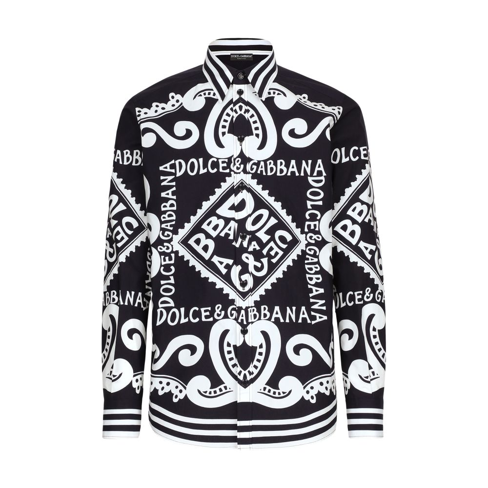 Dolce & Gabbana Shirt in Marina-print cotton