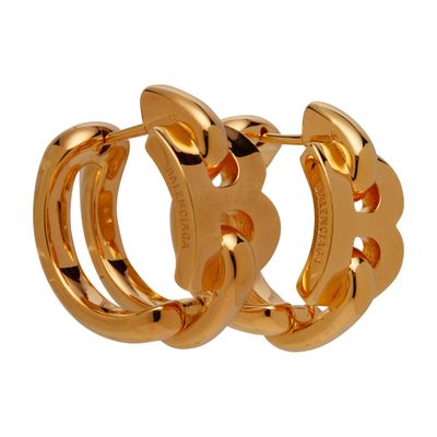 Balenciaga B Chain Hoop Earrings