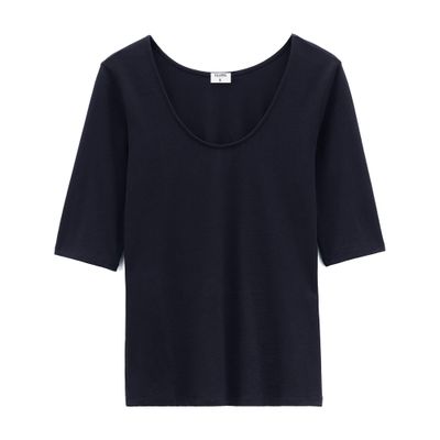 Filippa K Cotton stretch scoop neck top