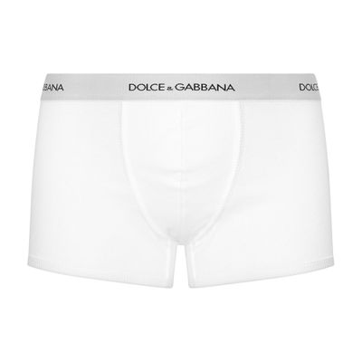 Dolce & Gabbana Fine-rib regular cotton boxers
