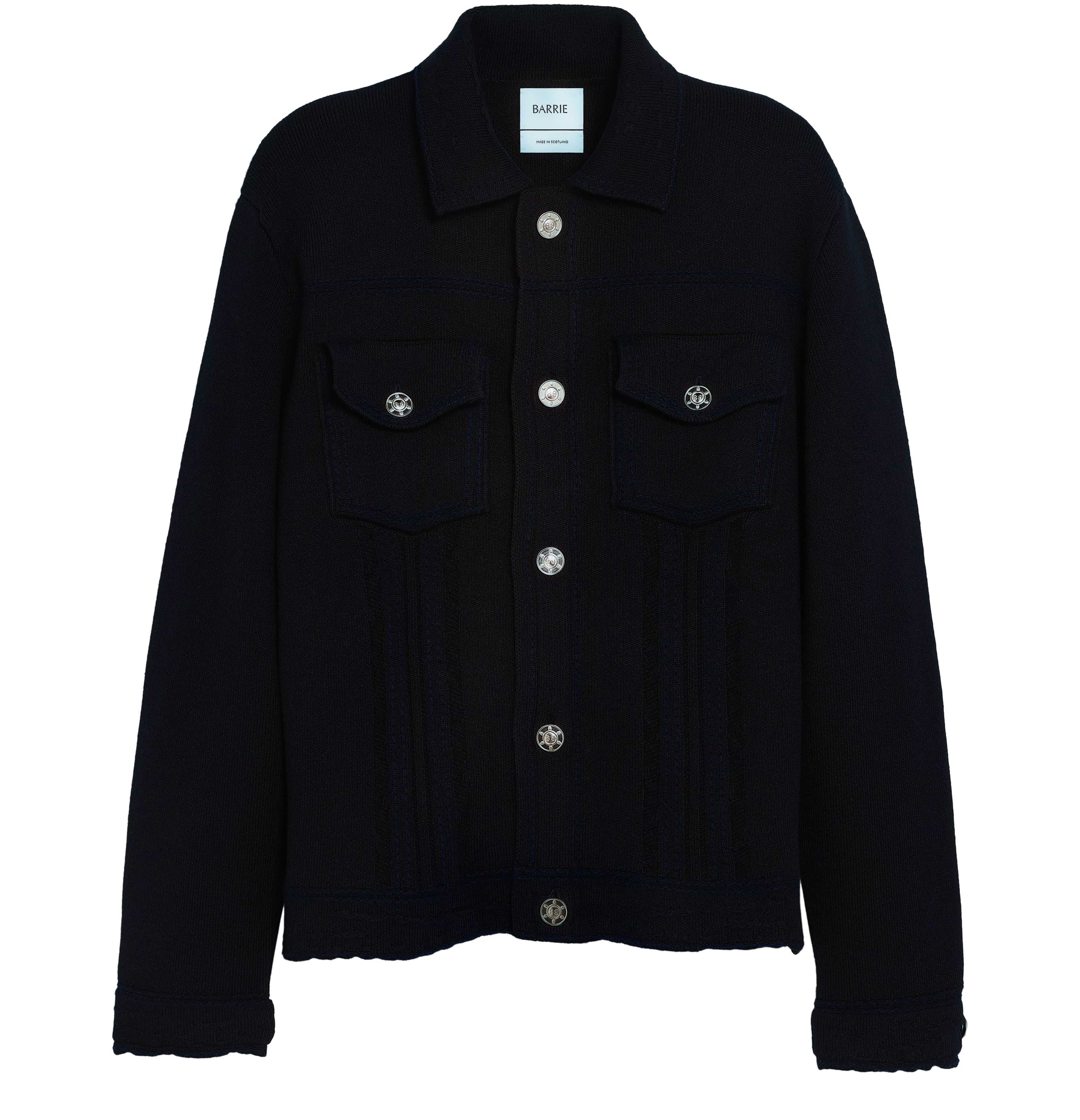 Barrie Denim cashmere and cotton jacket