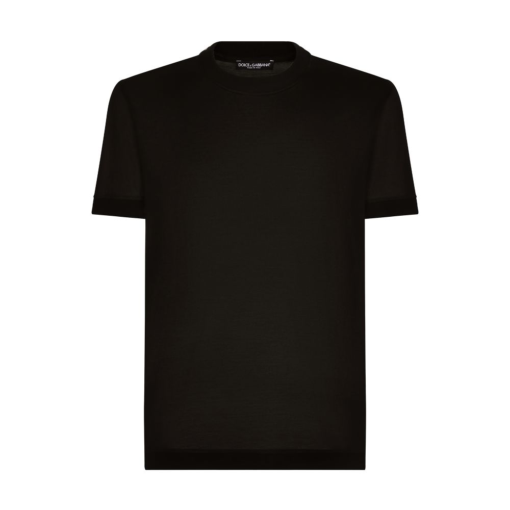 Dolce & Gabbana Short-sleeved silk t-shirt