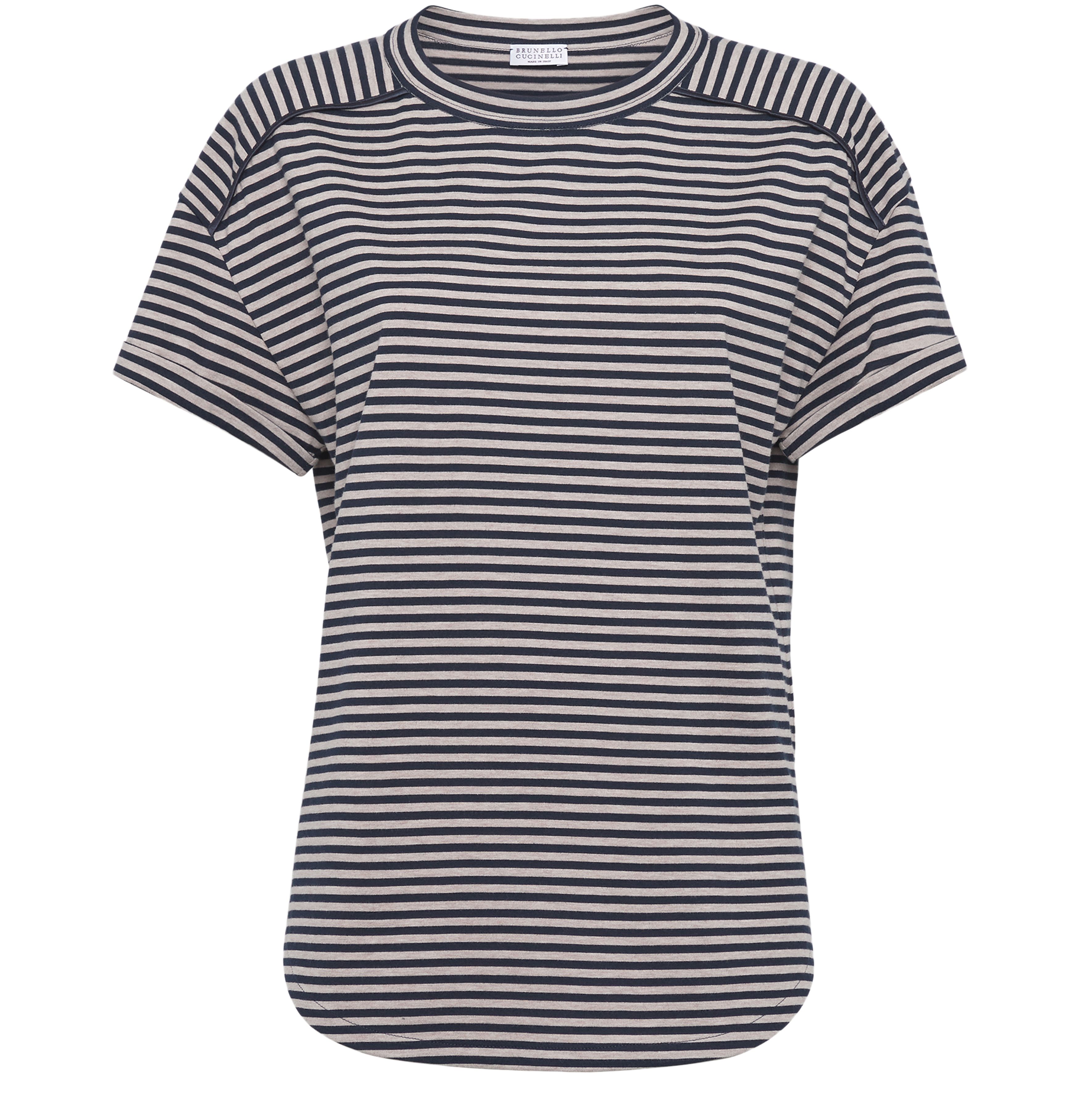 Brunello Cucinelli Striped jersey t-shirt