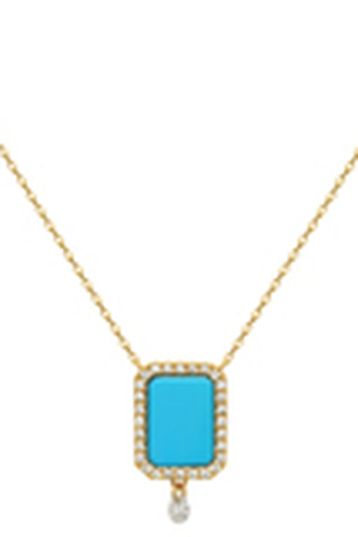 Persée Turquoise diamonds necklace