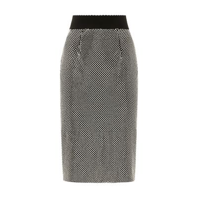 Dolce & Gabbana Crystal mesh midi skirt