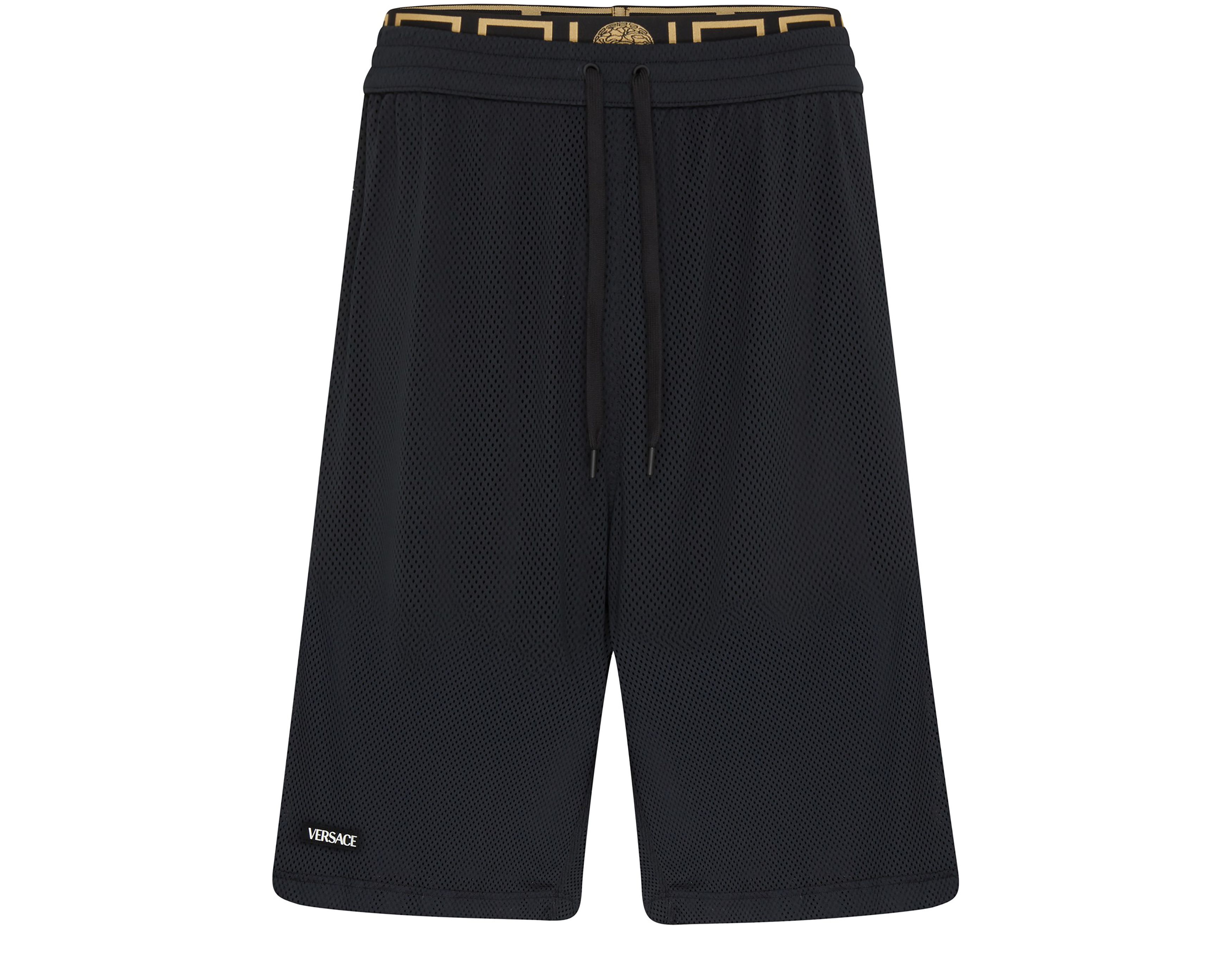 Versace Long mesh surf shorts