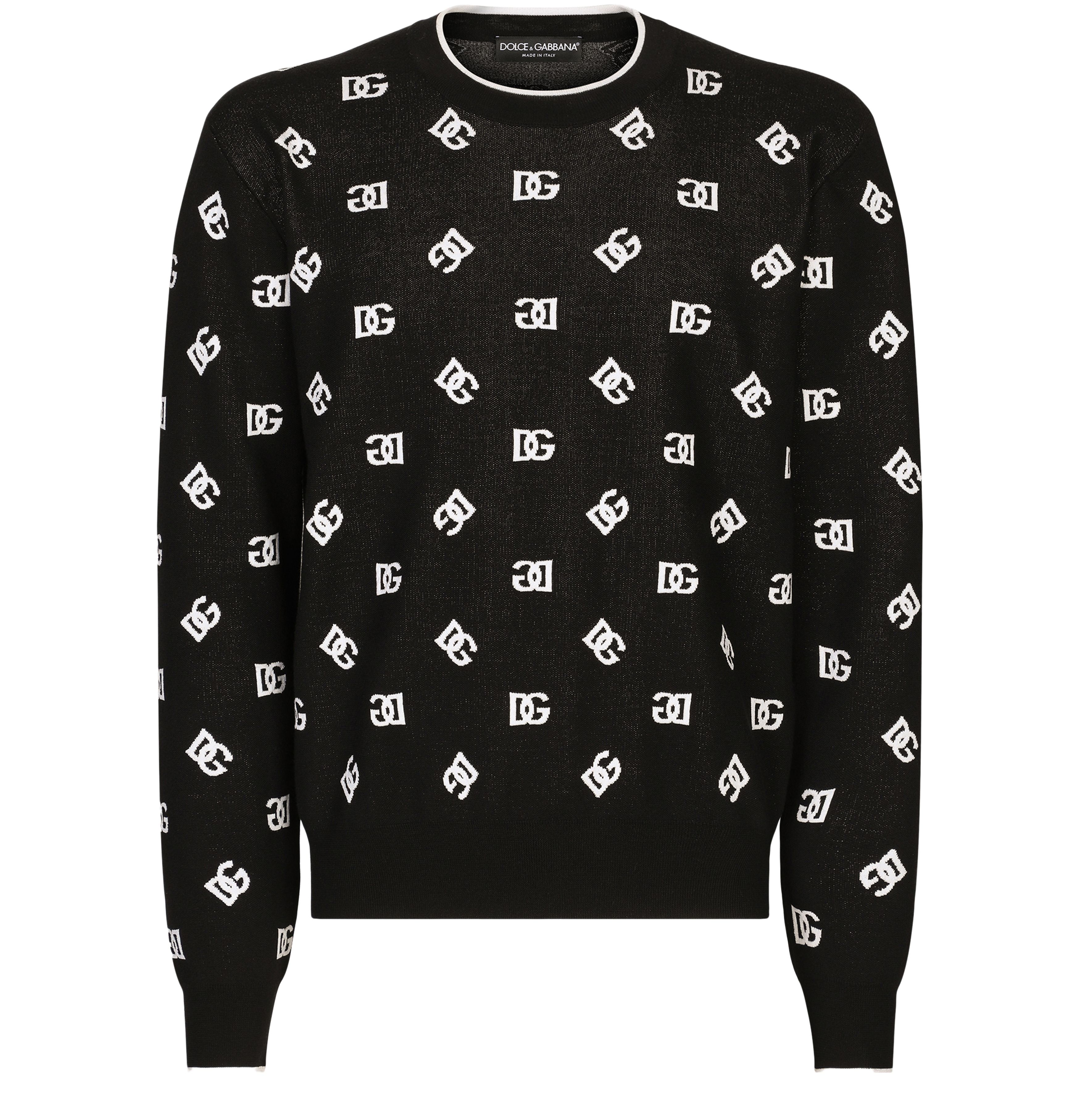 Dolce & Gabbana Wool and silk jacquard sweater