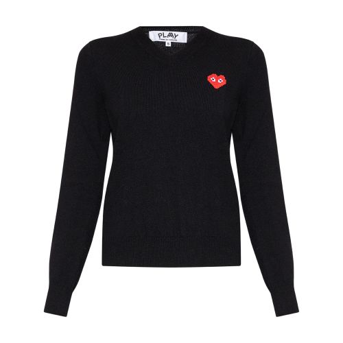 Comme Des Garçons Play Wool sweater with logo