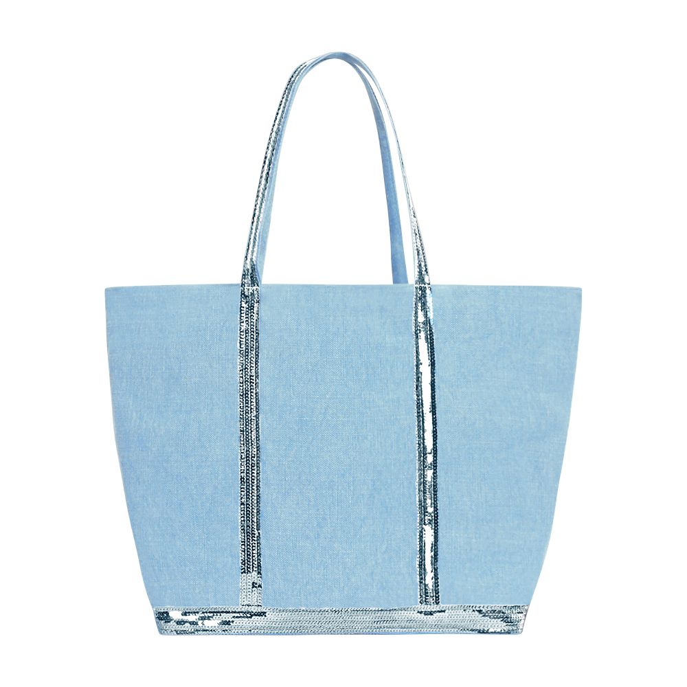  Linen L cabas tote