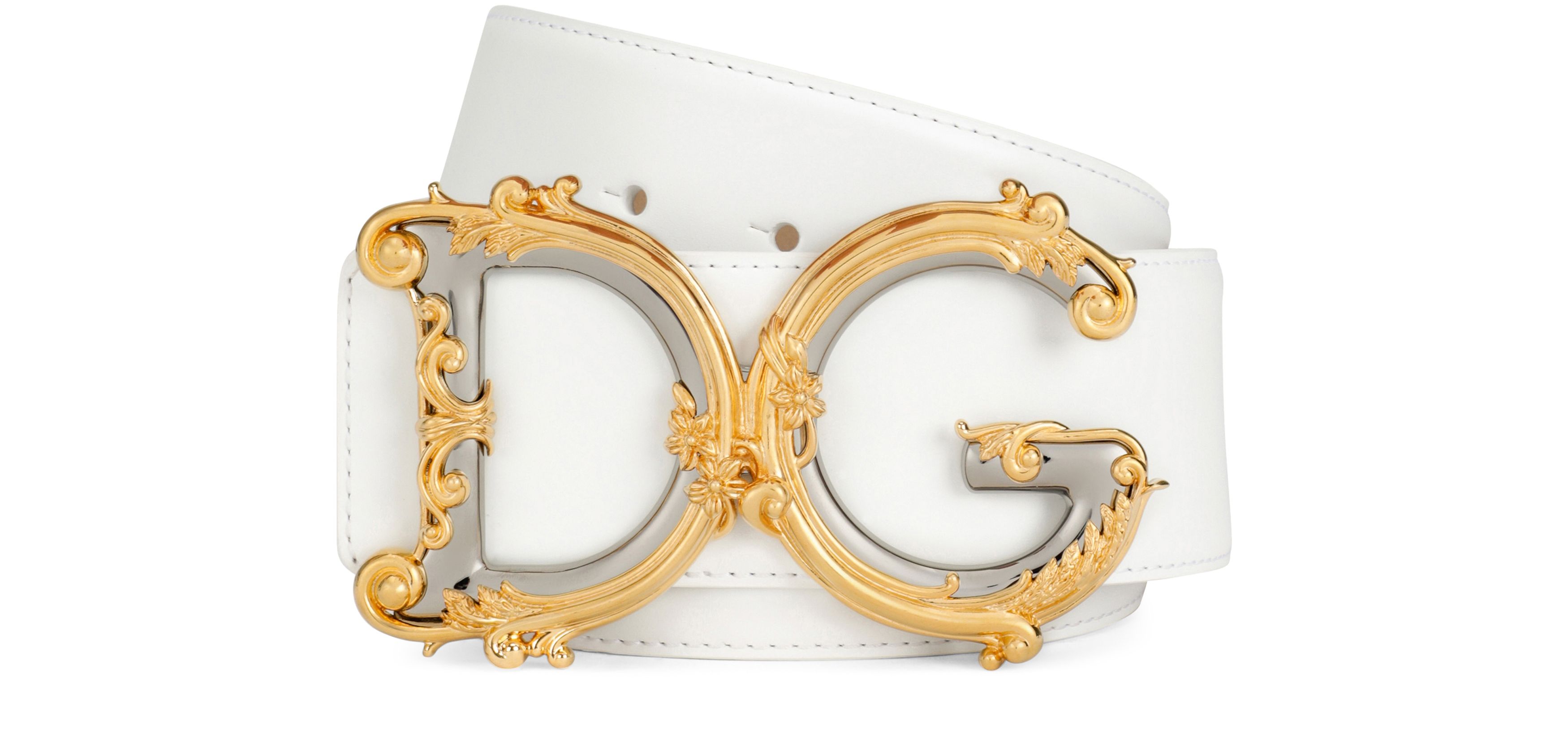 Dolce & Gabbana Calfskin belt with logo