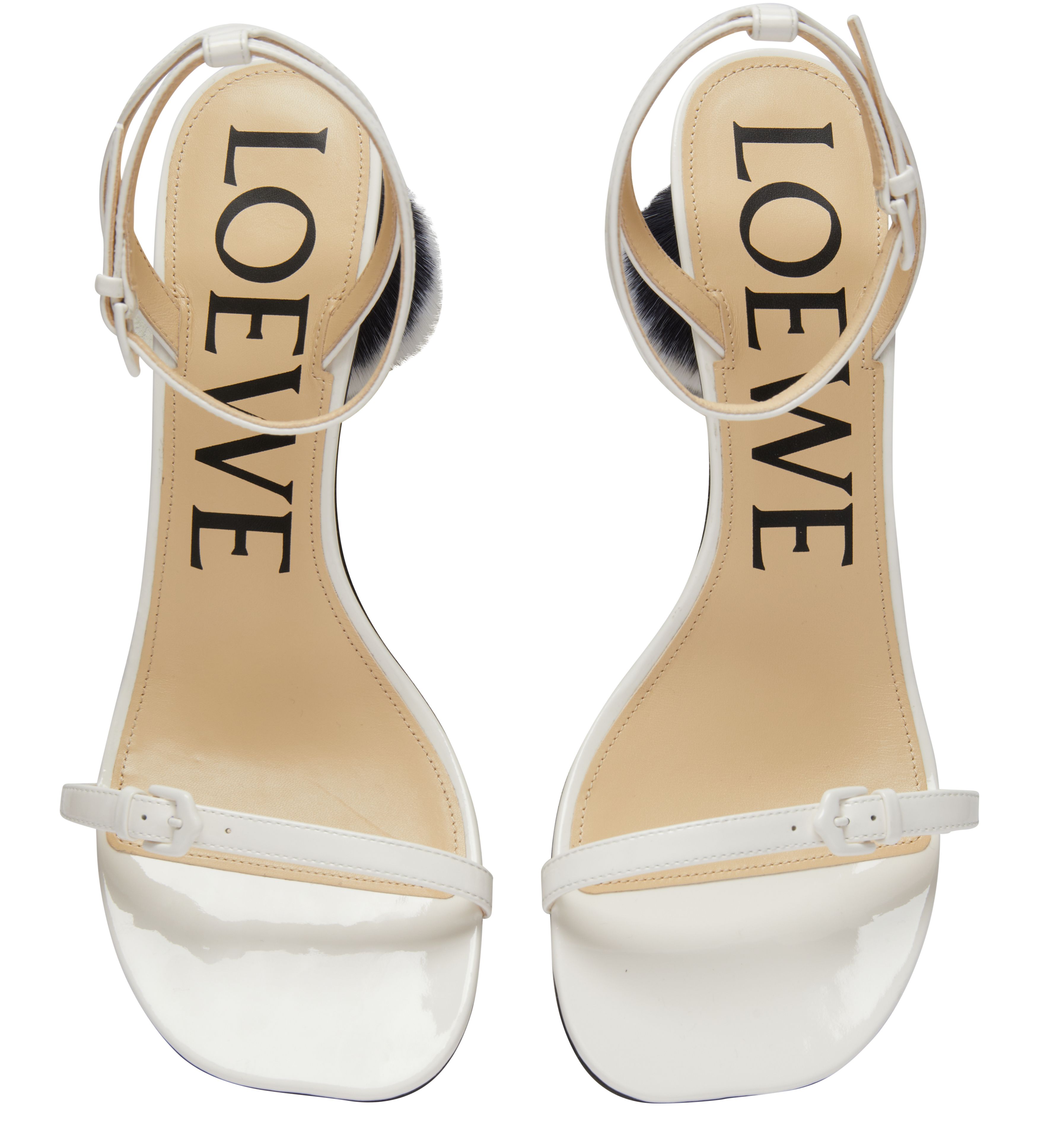 Loewe Petal brush sandal 45