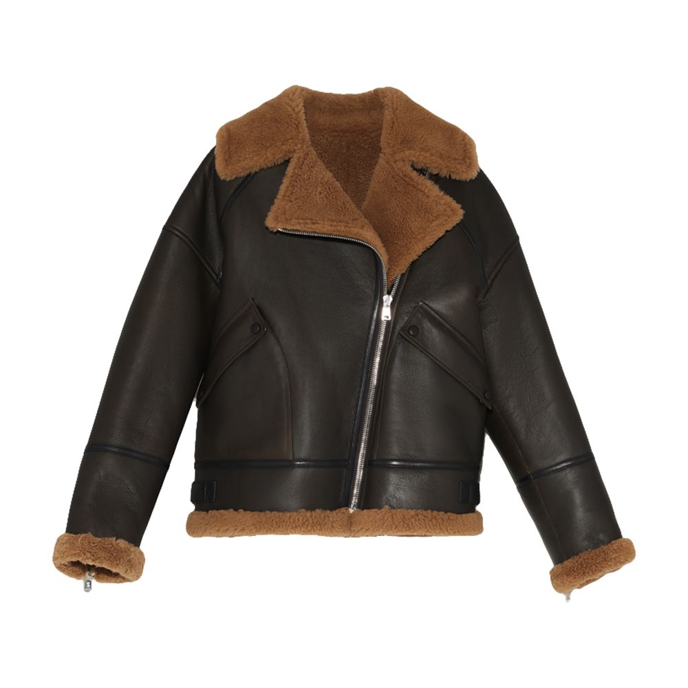 Yves Salomon Merino aviator jacket