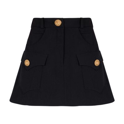 Balmain Western Trapeze Skirt